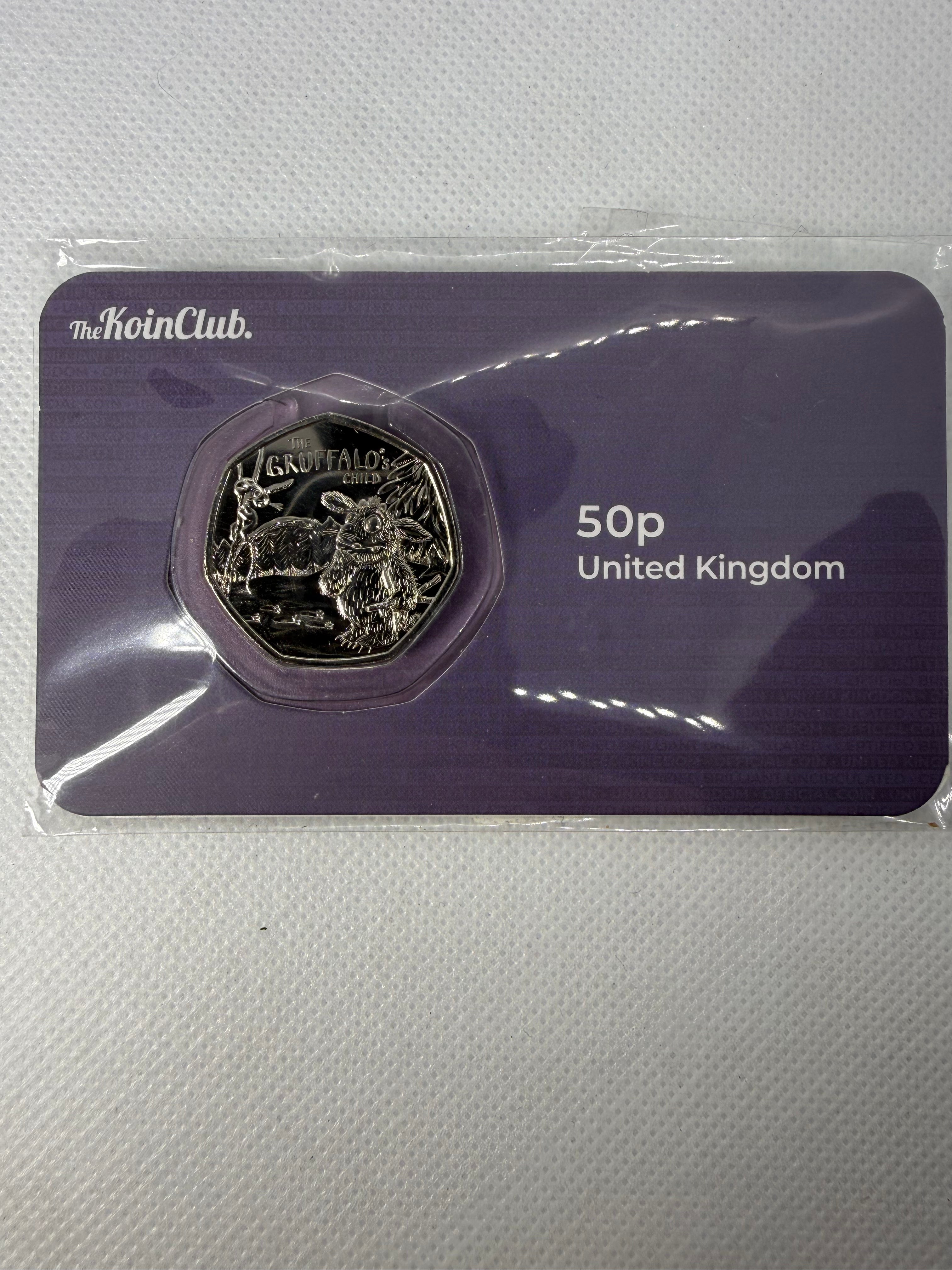 The Gruffalo's Child 50 pence 50 pence coin in card 2024