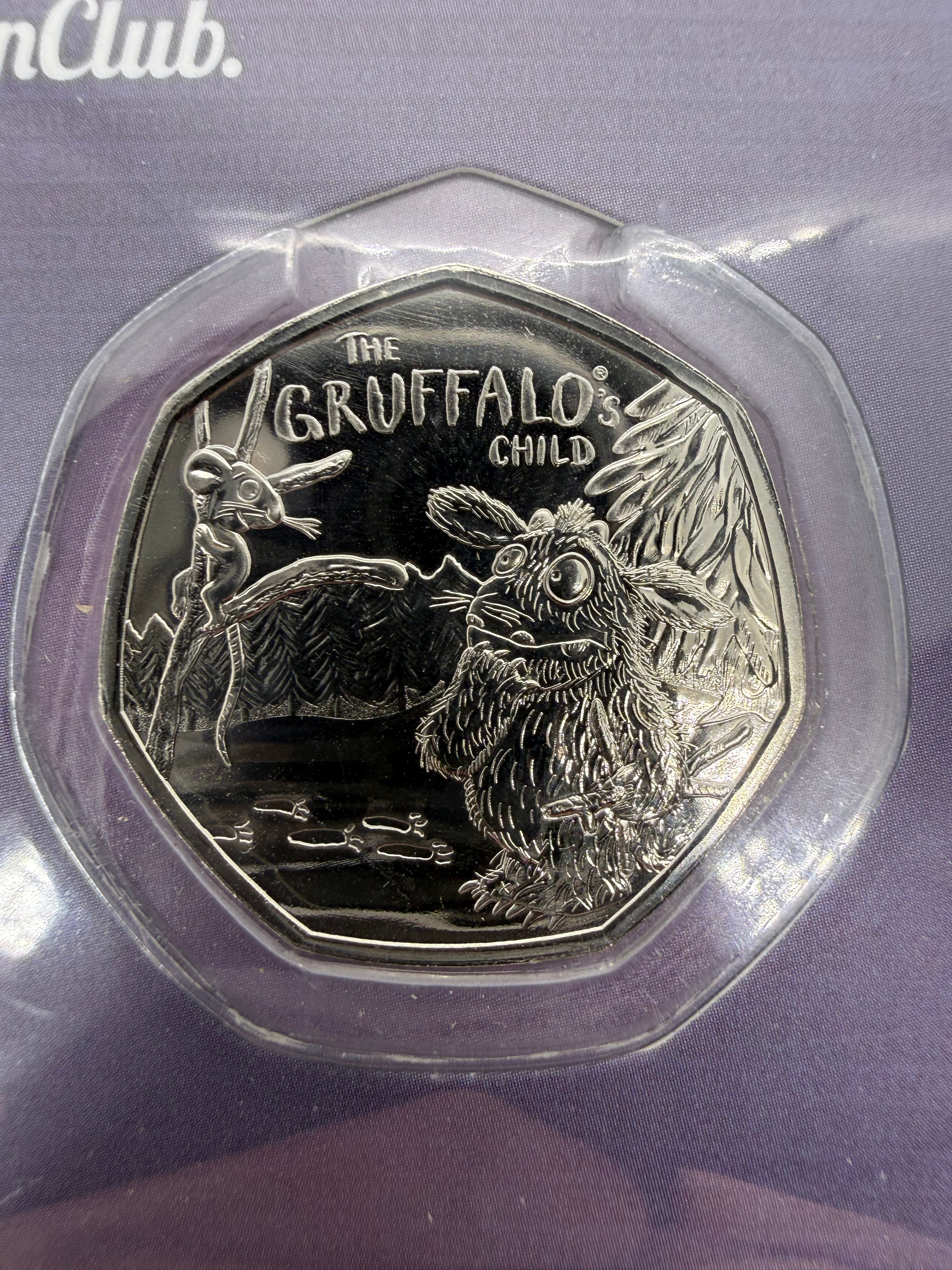The Gruffalo's Child 50 pence 50 pence coin in card 2024