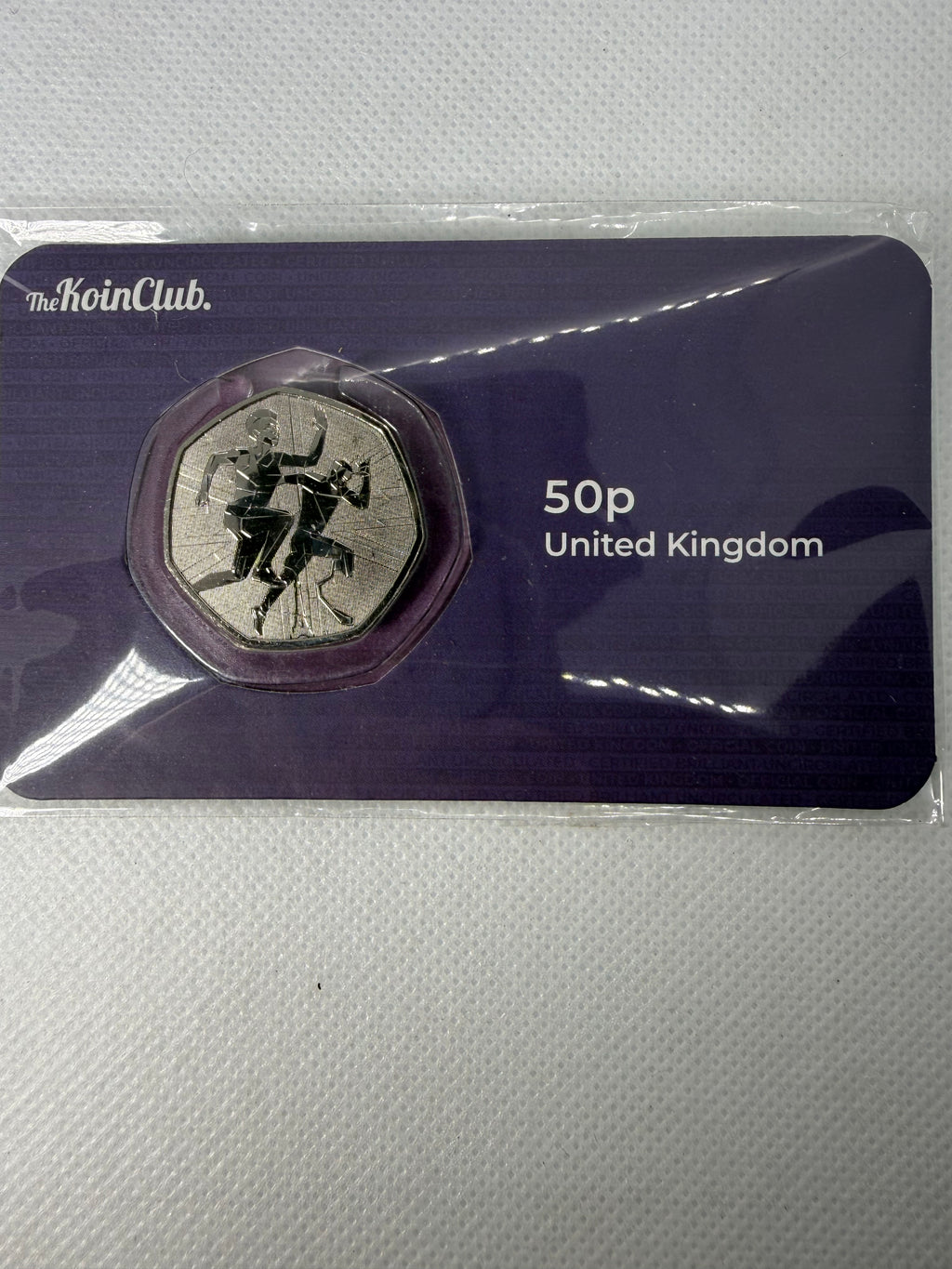 Olympic And Paralympic 50 pence BU Coin on Card 2024