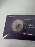 Olympic And Paralympic 50 pence BU Coin on Card 2024