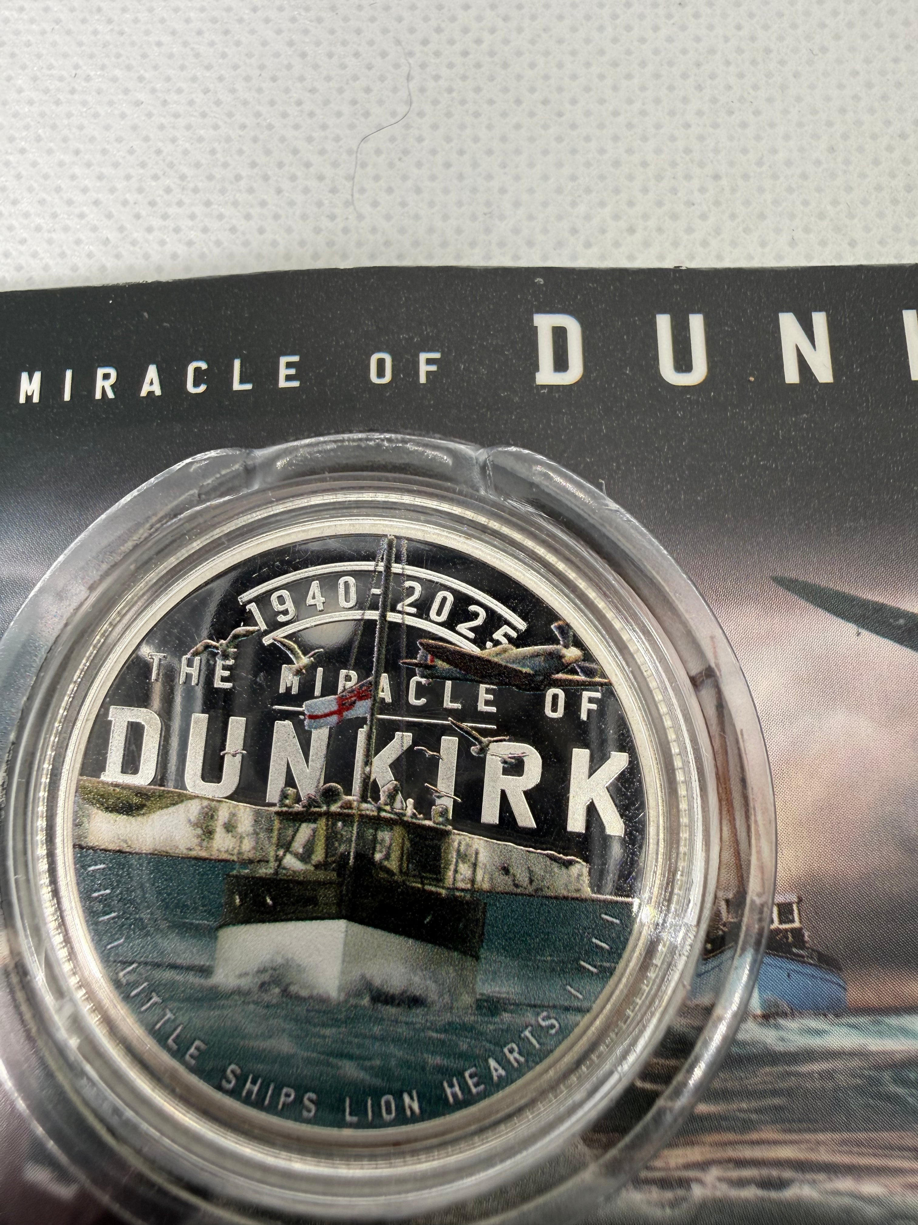 The Miracle Of Dunkirk 85th Anniversary Limited Edition 999 Silver plated Coin