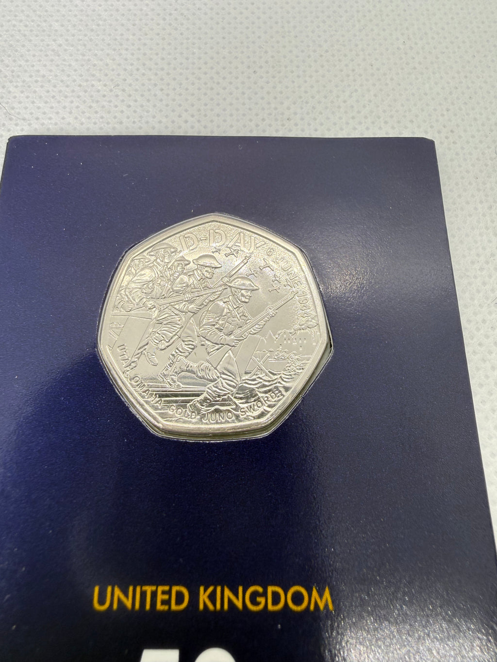 2024 BUNC 50p D-DAY LANDINGS 80th Anniversary Fifty Pence coin Charles III