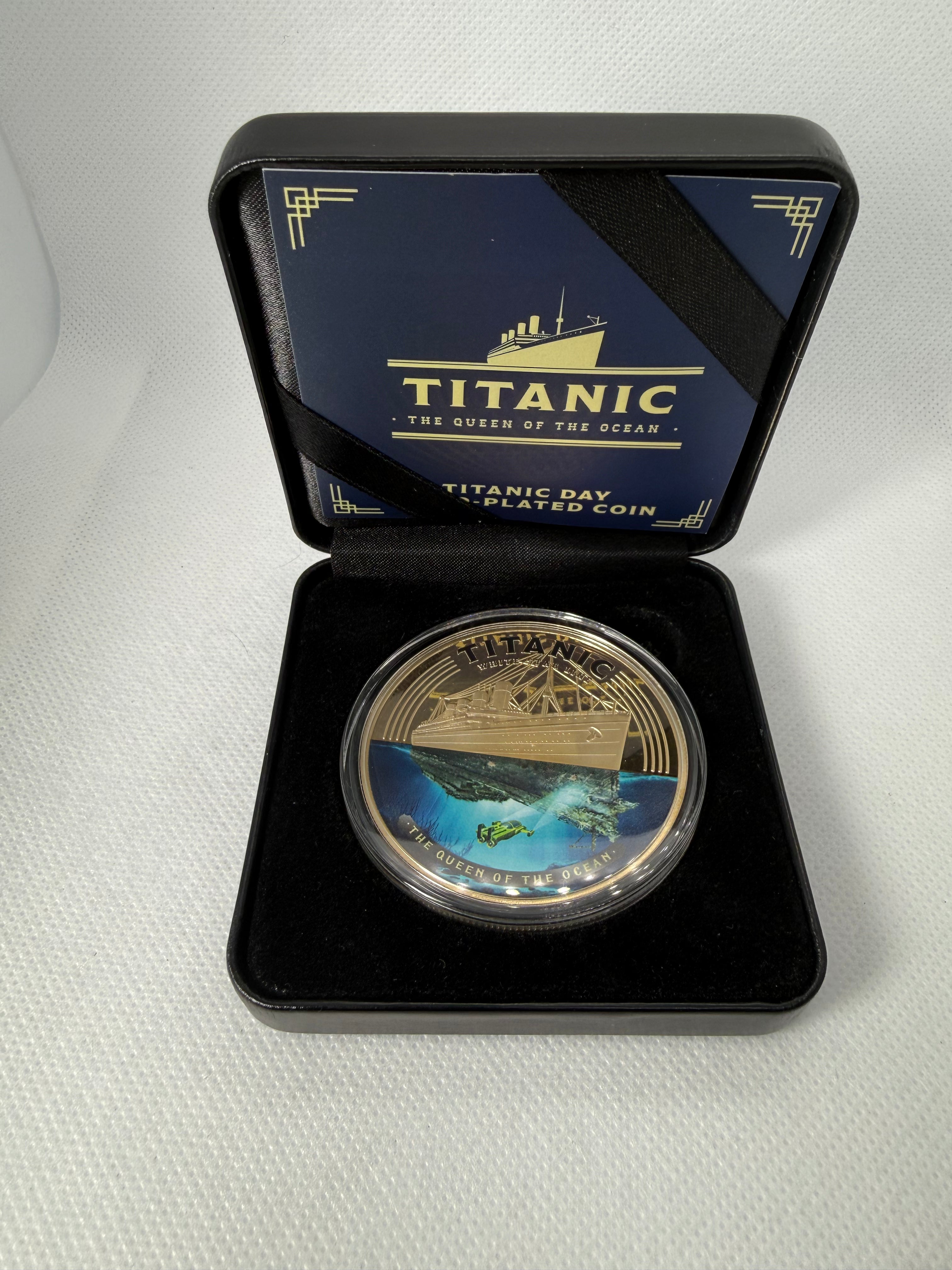 Titanic Day Anniversary Gold Plated Commemorative Coin Limited Edition 2026