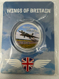 Wings of Britain - Silver Plated Collector Tokens with Colourised Picture