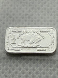 PSC 1 Gram 999 Fine Silver Buffalo Bar in Packaging S