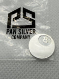 8 Ball 1 Gram Fine 999 Silver Round PSC