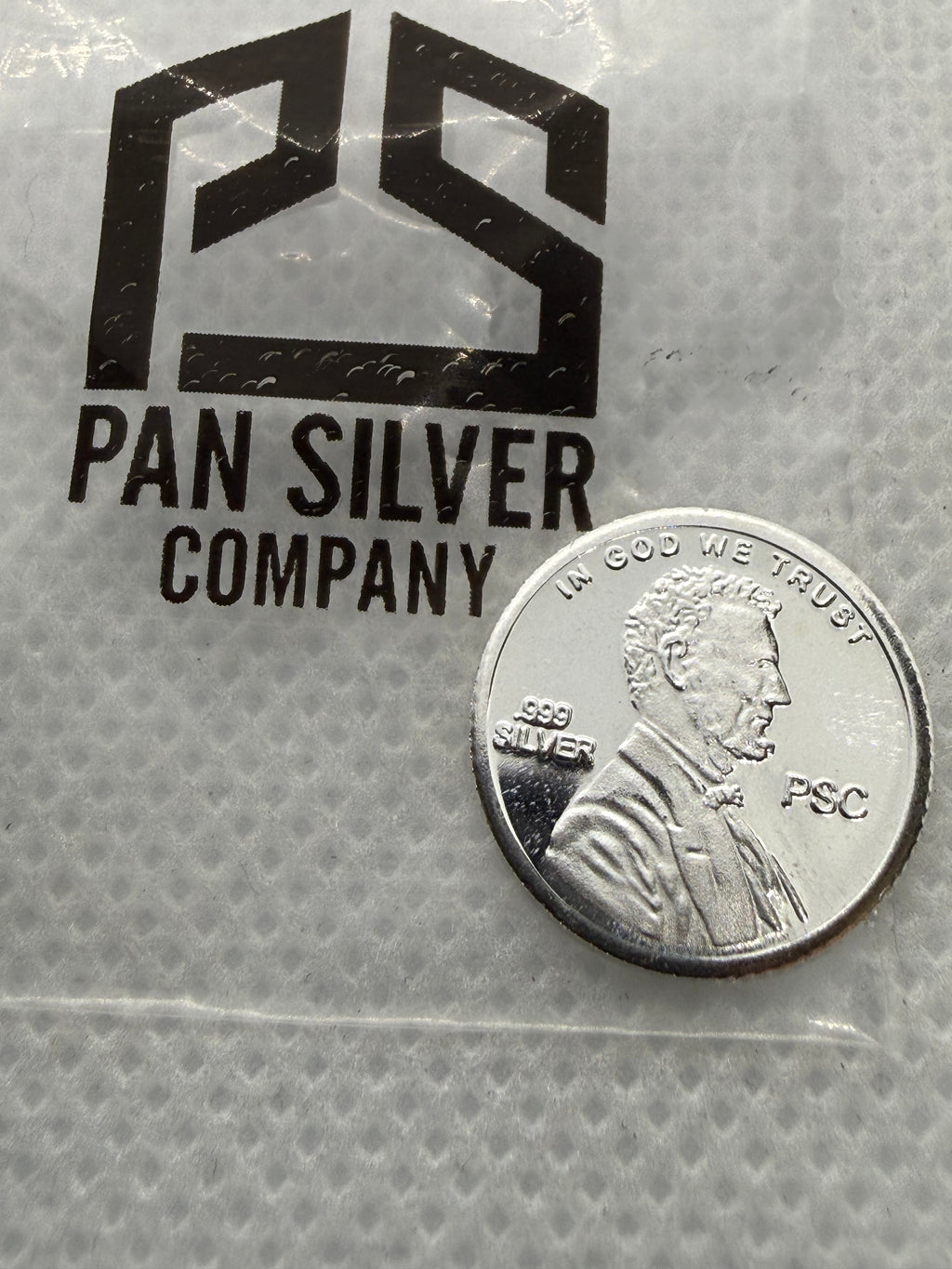 Lincoln Shield Tribute Penny 1 Gram .999 Fine Silver Round PSC