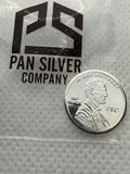 Lincoln Shield Tribute Penny 1 Gram .999 Fine Silver Round PSC