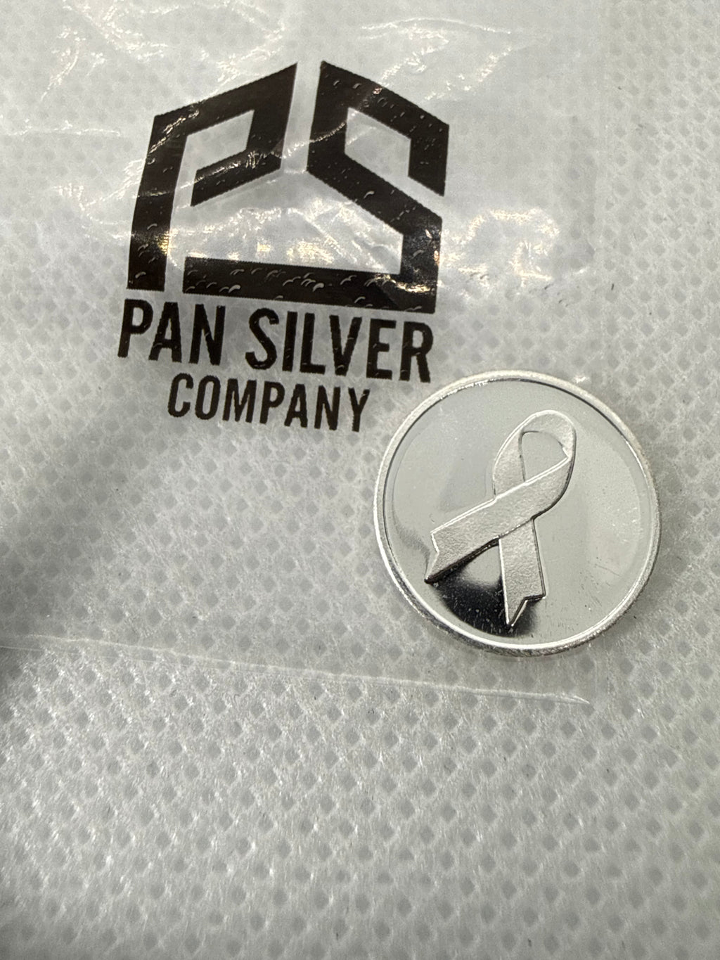 Awareness Ribbon 1 Gram .999 Silver Round PSC