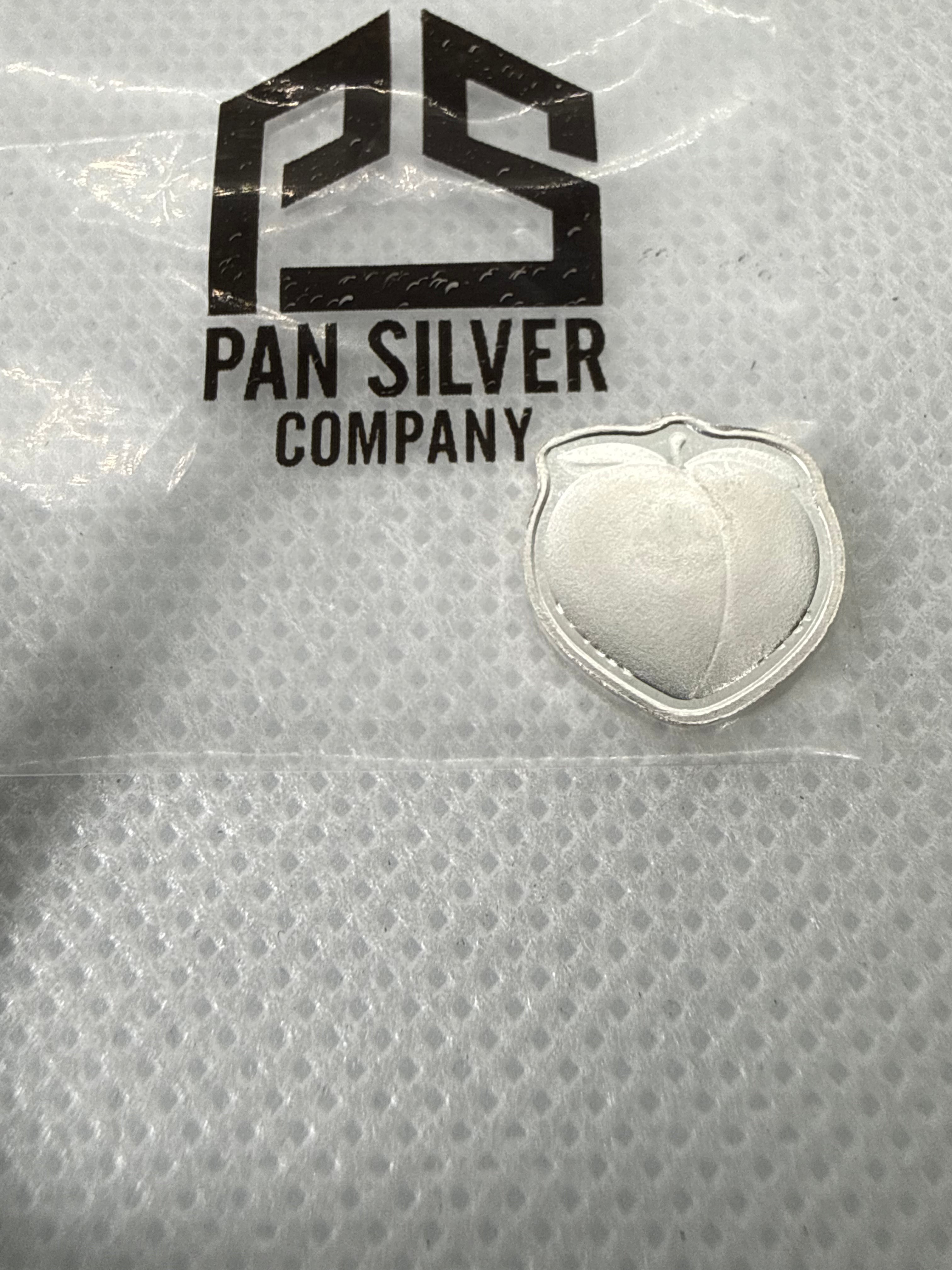 Peach Emoji 1 Gram Fine .999 Silver Bar PSC