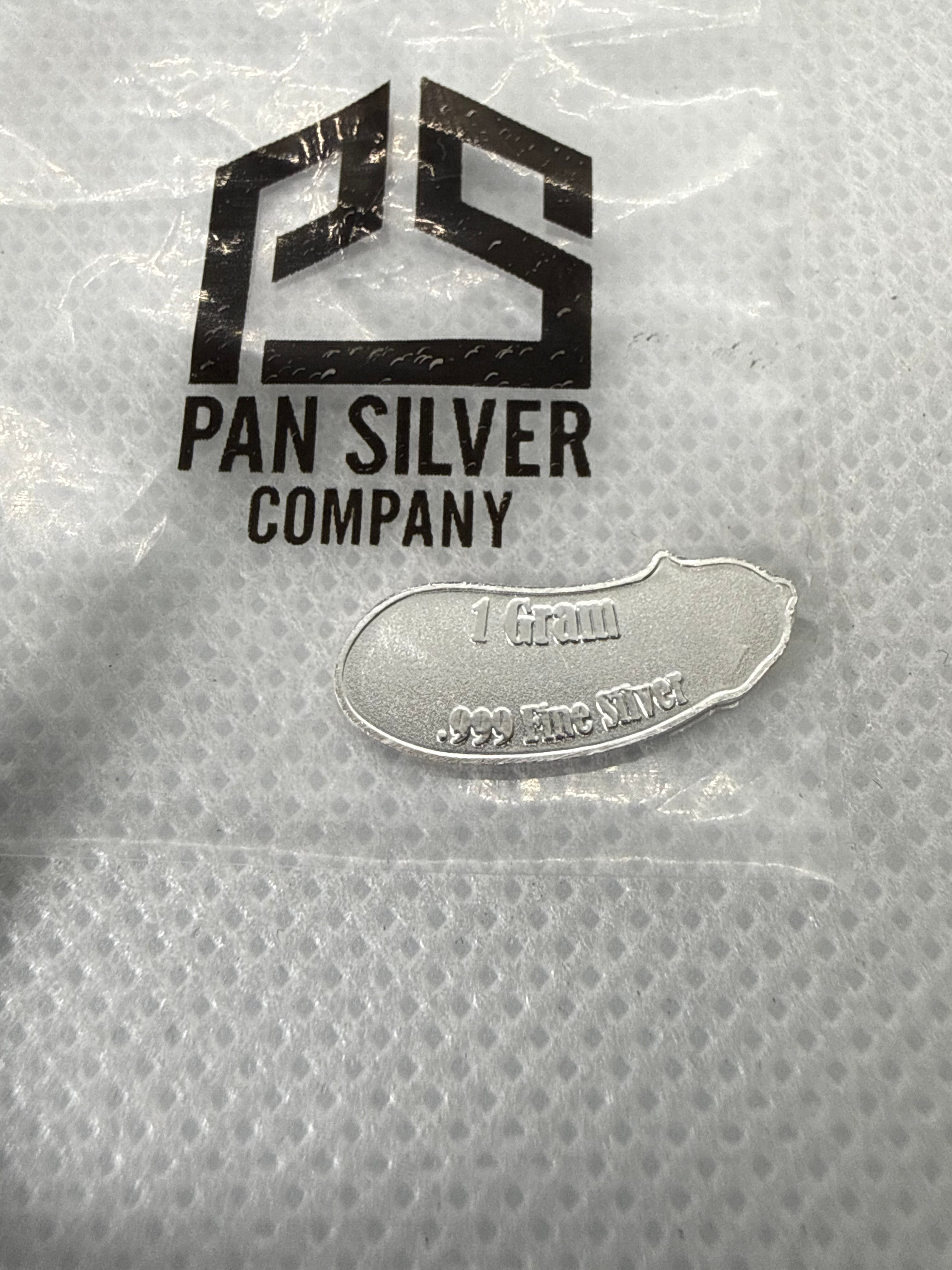 Eggplant / Aubergine Emoji 1 Gram 999 Silver with Colour PSC