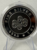 PAMP 1 Troy Oz Fine .999 Silver round in Capsule