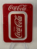 Coca-Cola Coke 1 oz Colourised 999 Silver Bar in TEP