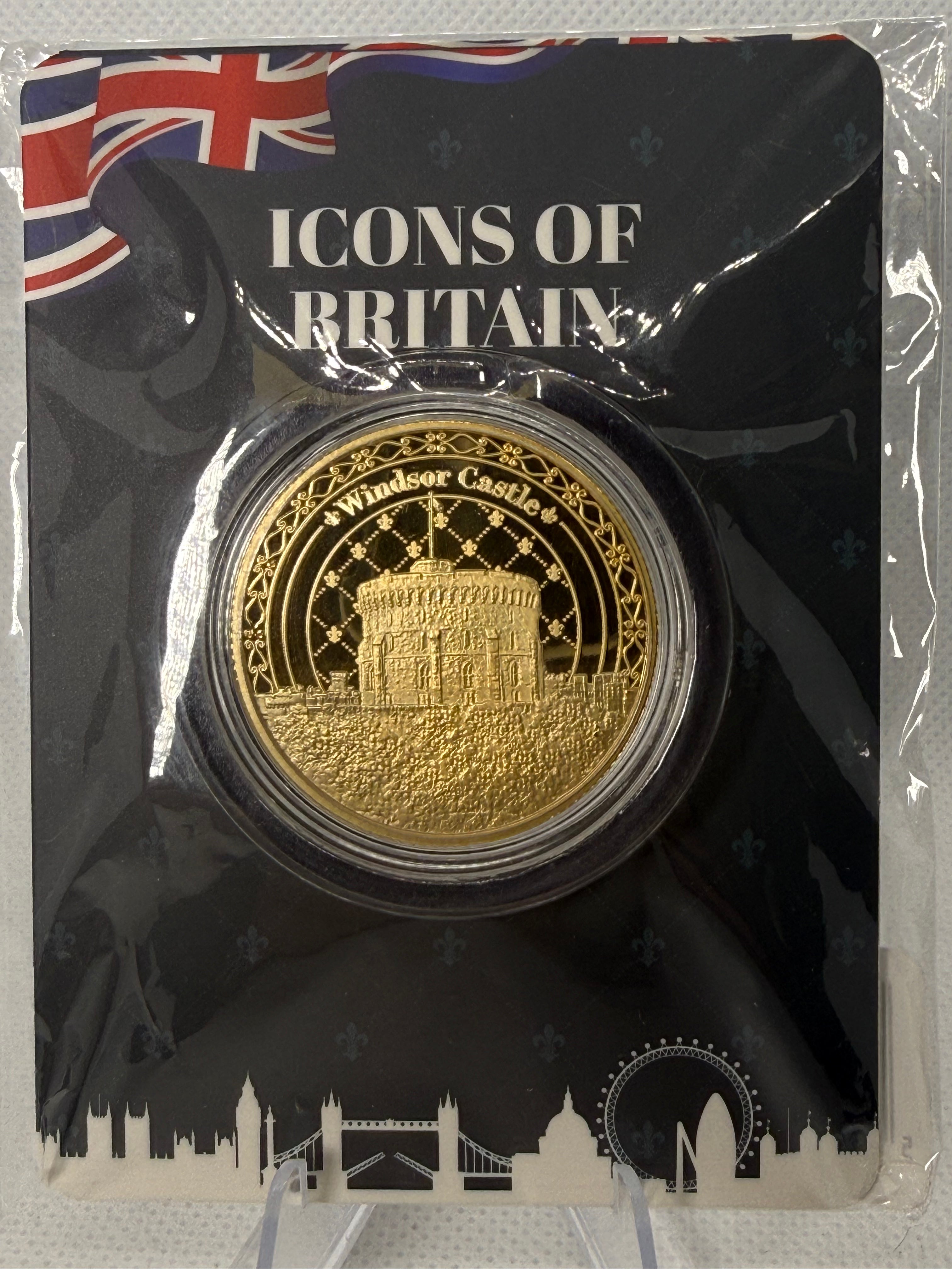Icons of Britain Fine 24ct Gold Plated Coin Collection