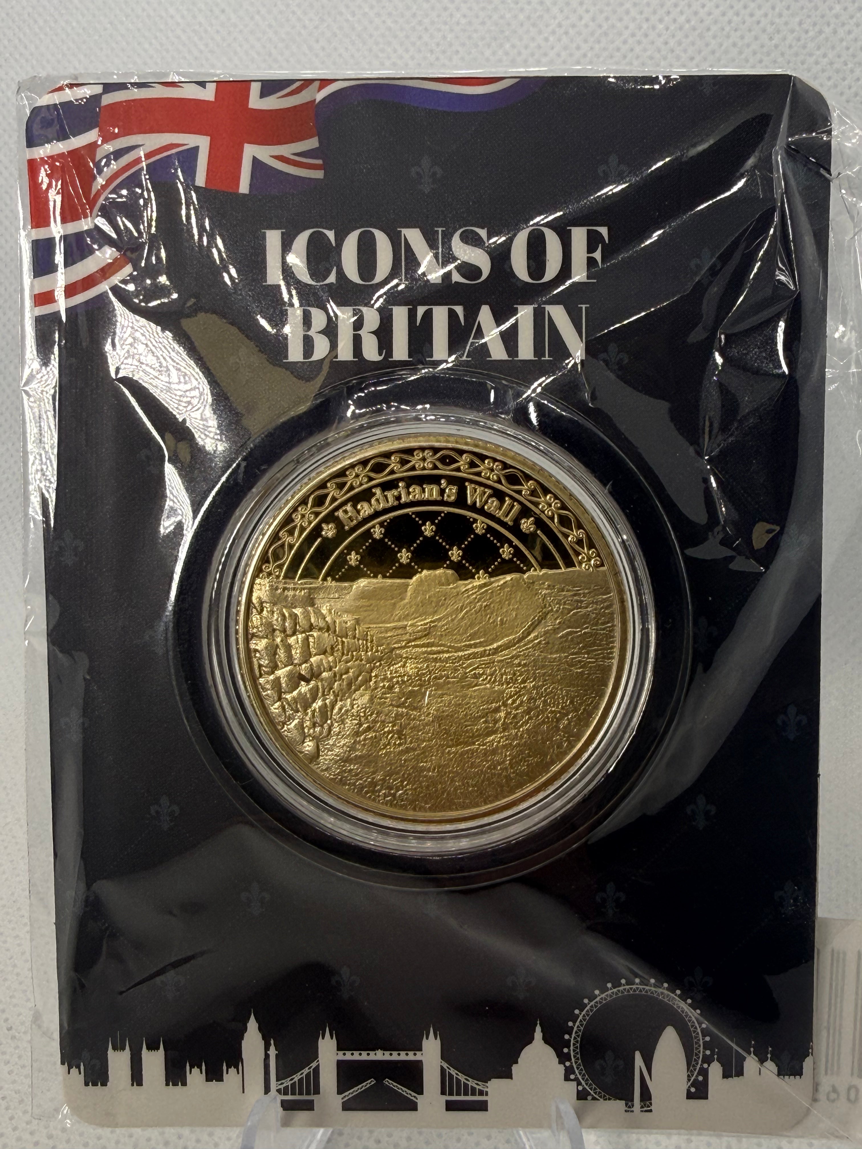 Icons of Britain Fine 24ct Gold Plated Coin Collection