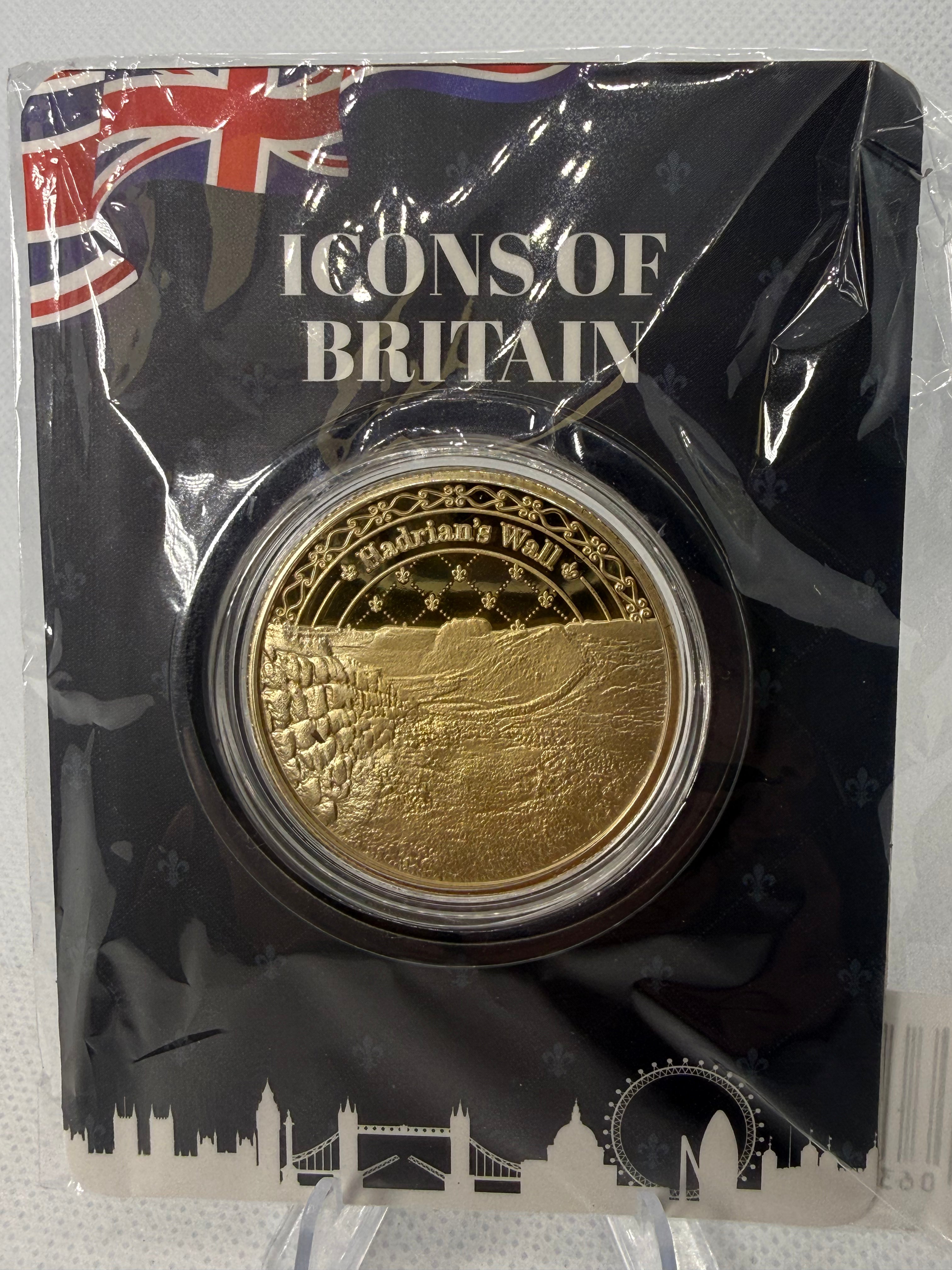 Icons of Britain Fine 24ct Gold Plated Coin Collection