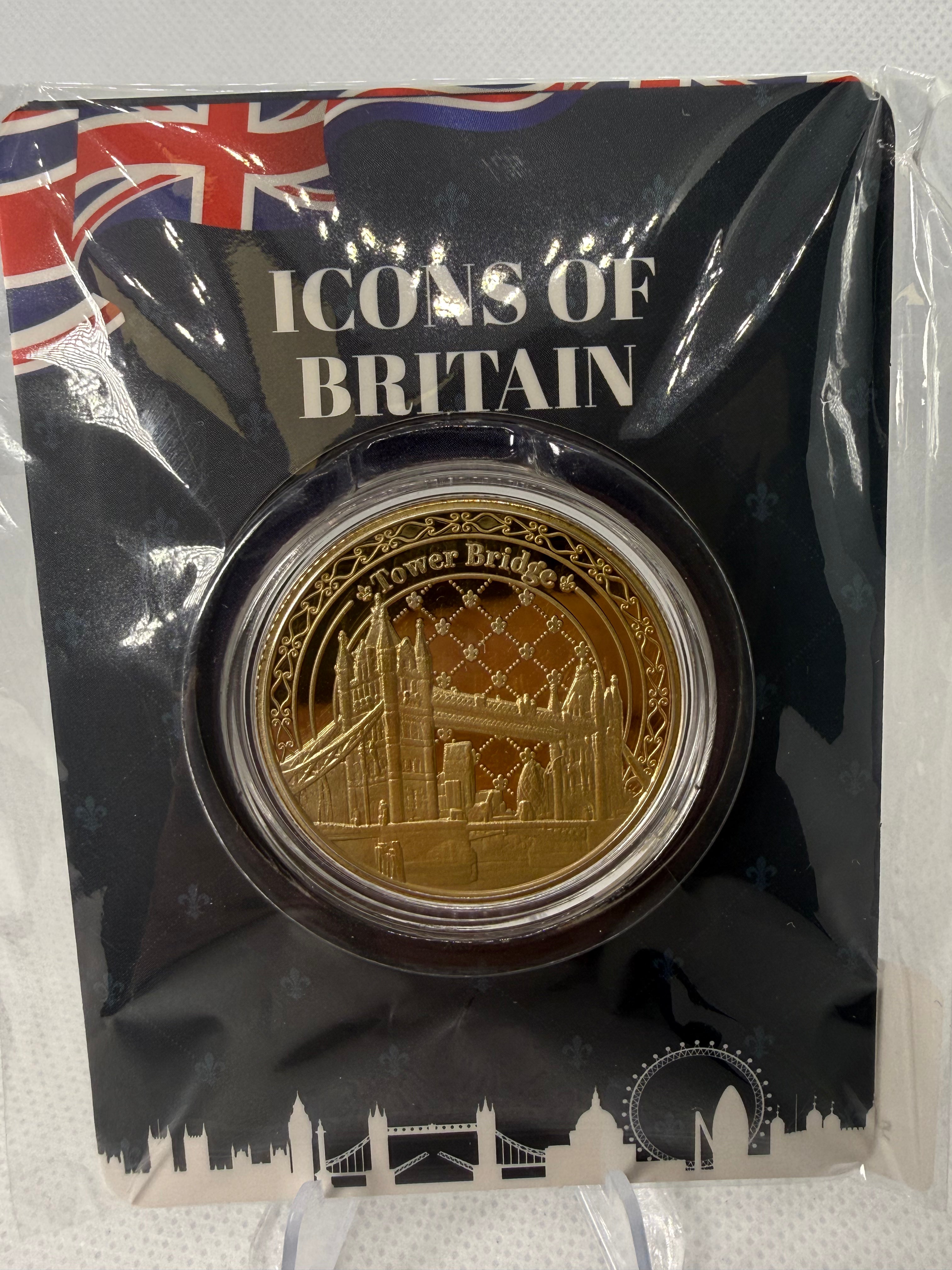 Icons of Britain Fine 24ct Gold Plated Coin Collection