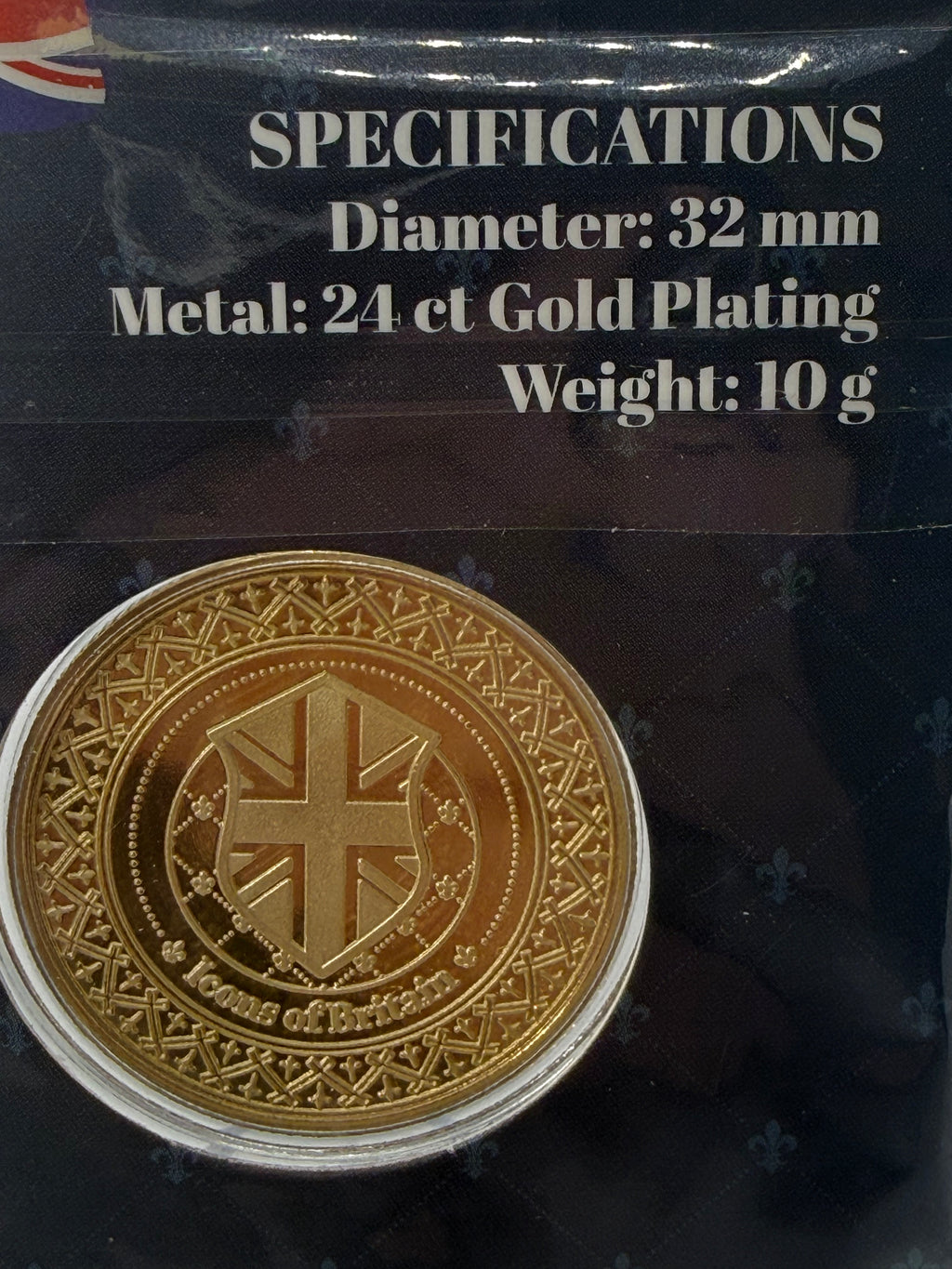 Icons of Britain Fine 24ct Gold Plated Coin Collection