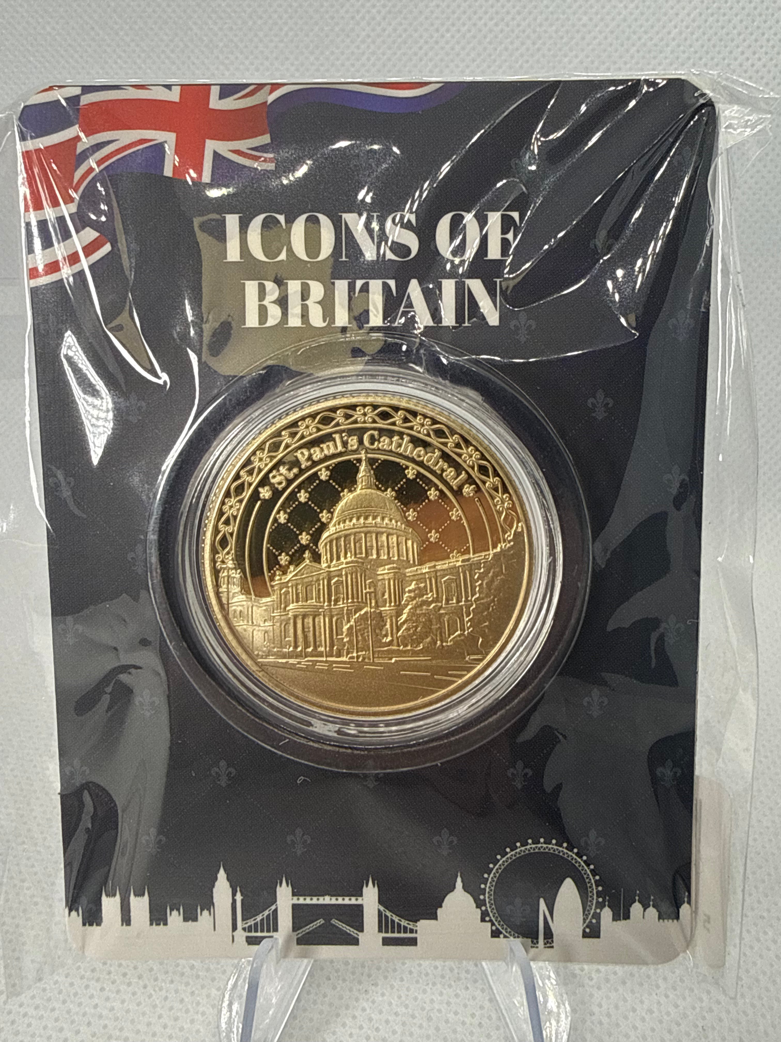 Icons of Britain Fine 24ct Gold Plated Coin Collection