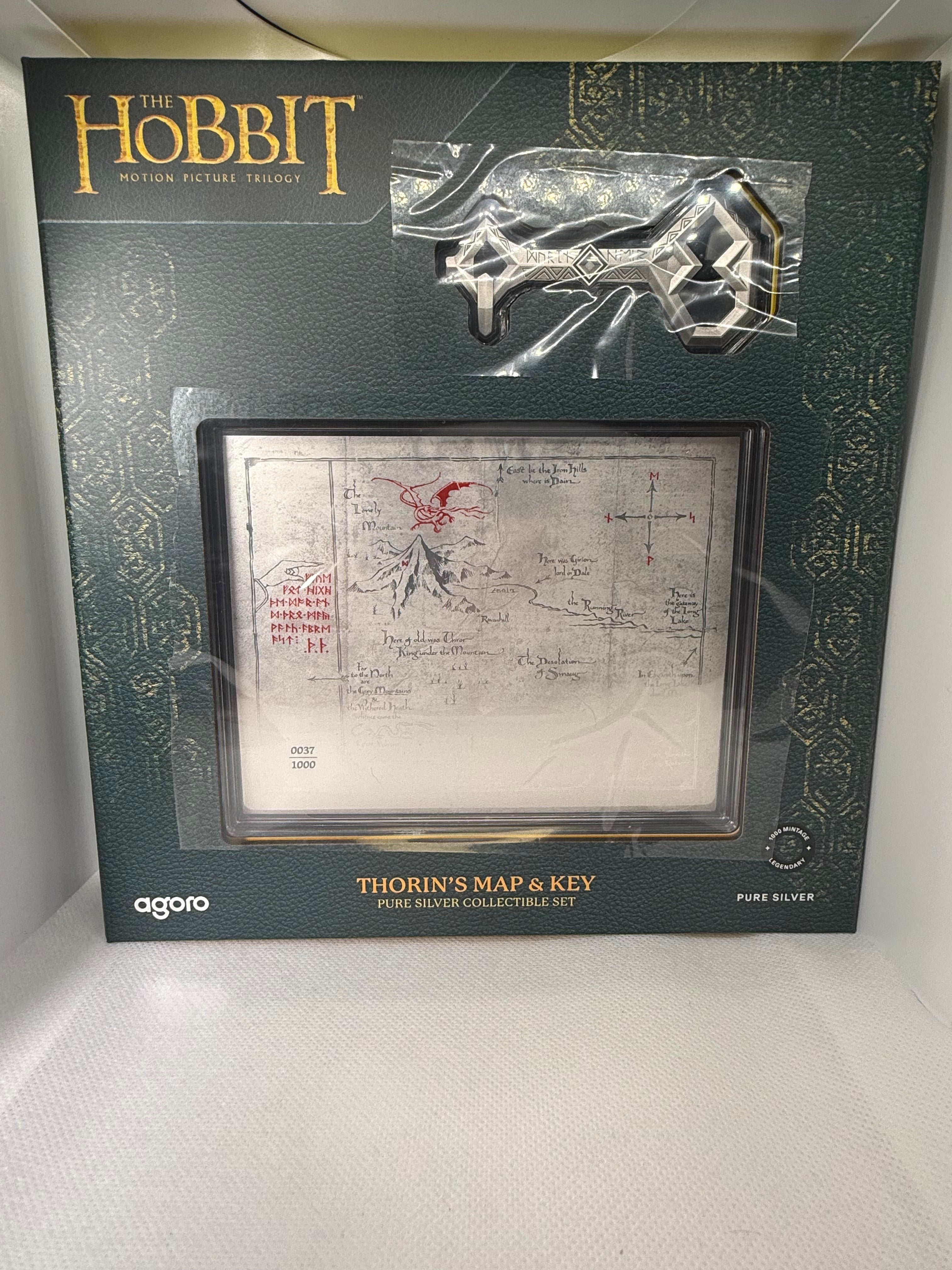 Agoro THE HOBBIT Thorin's Map and Key 3/4 oz Silver Coin + 5 g Fine 999 Silver 2026