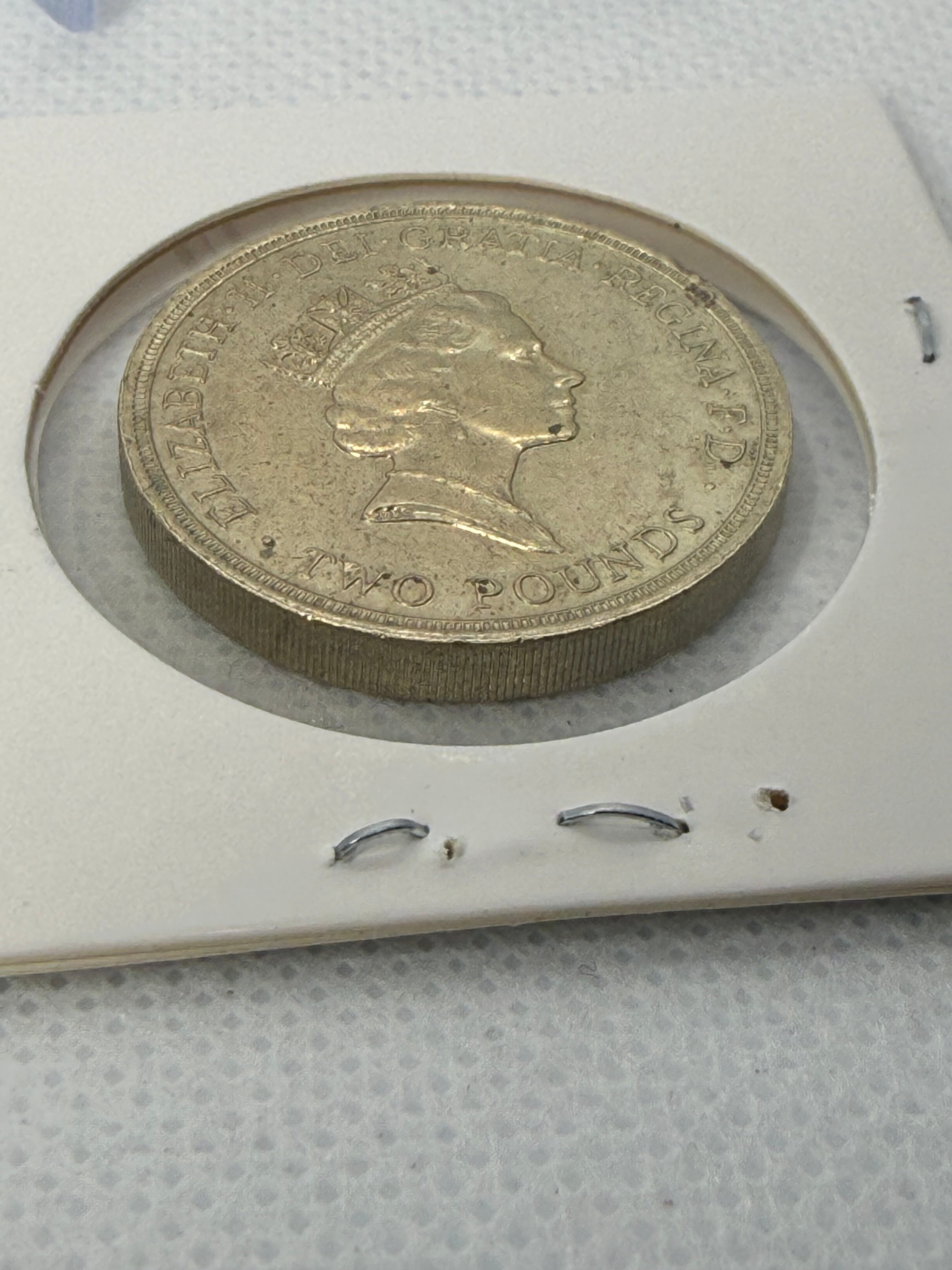 GB Two Pounds Coin 1989 Tercentenary of the Claim of Rights Scottish £2