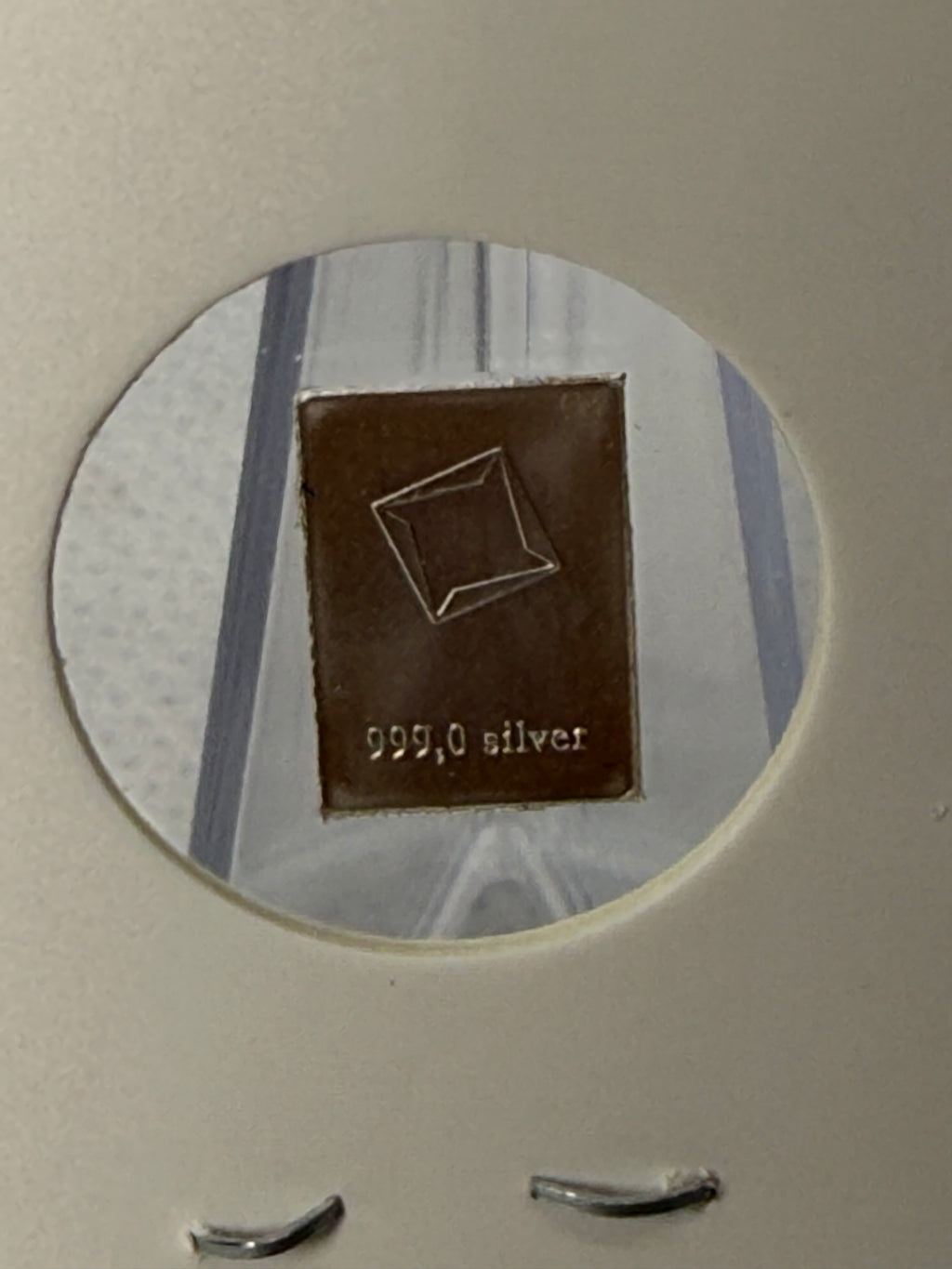 Valcambi 1g Fine 999 Silver bar in coin fold