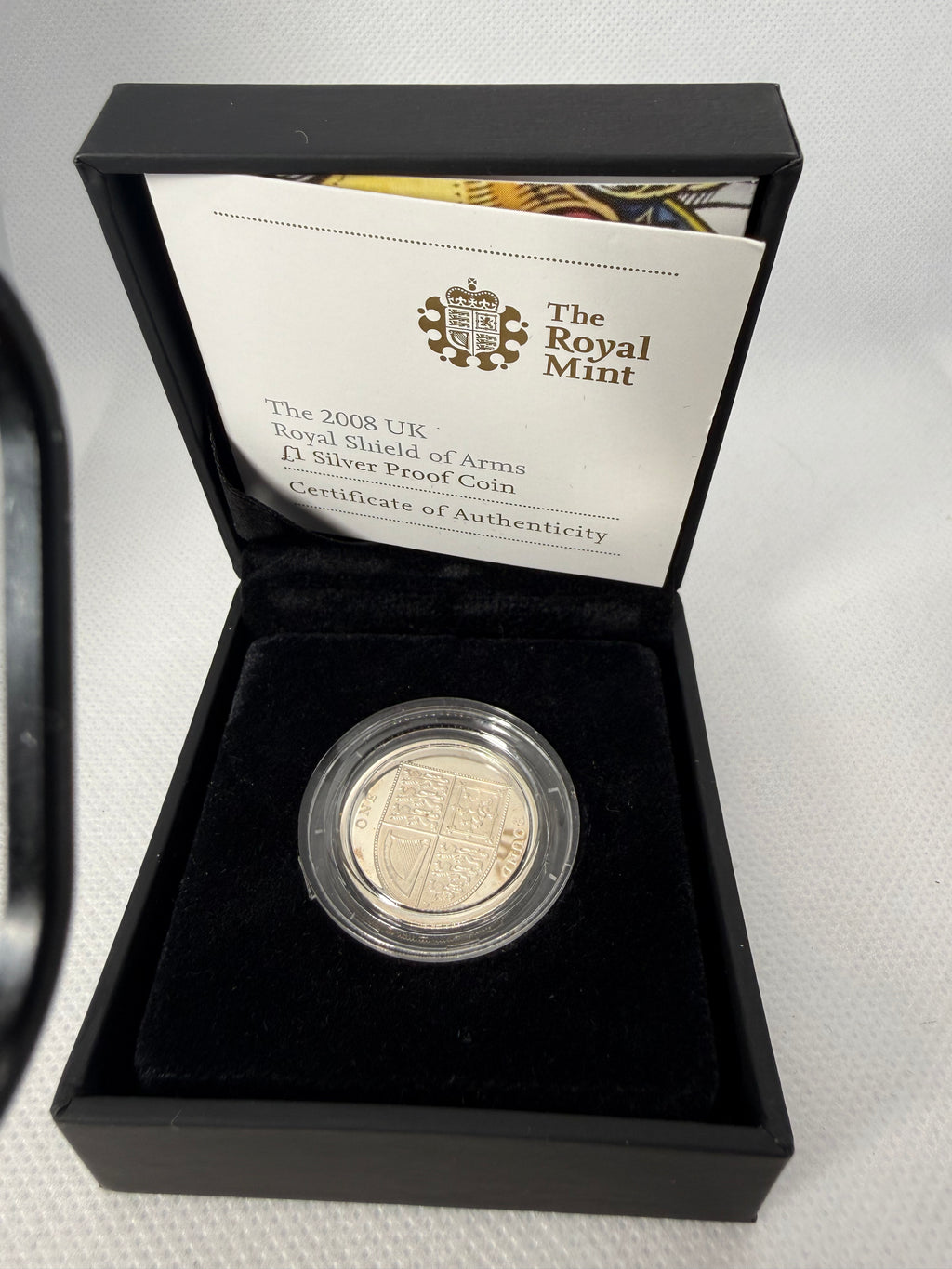 Royal Mint 2008 £1 Fine 999 Silver Proof Coin in Presentation Box