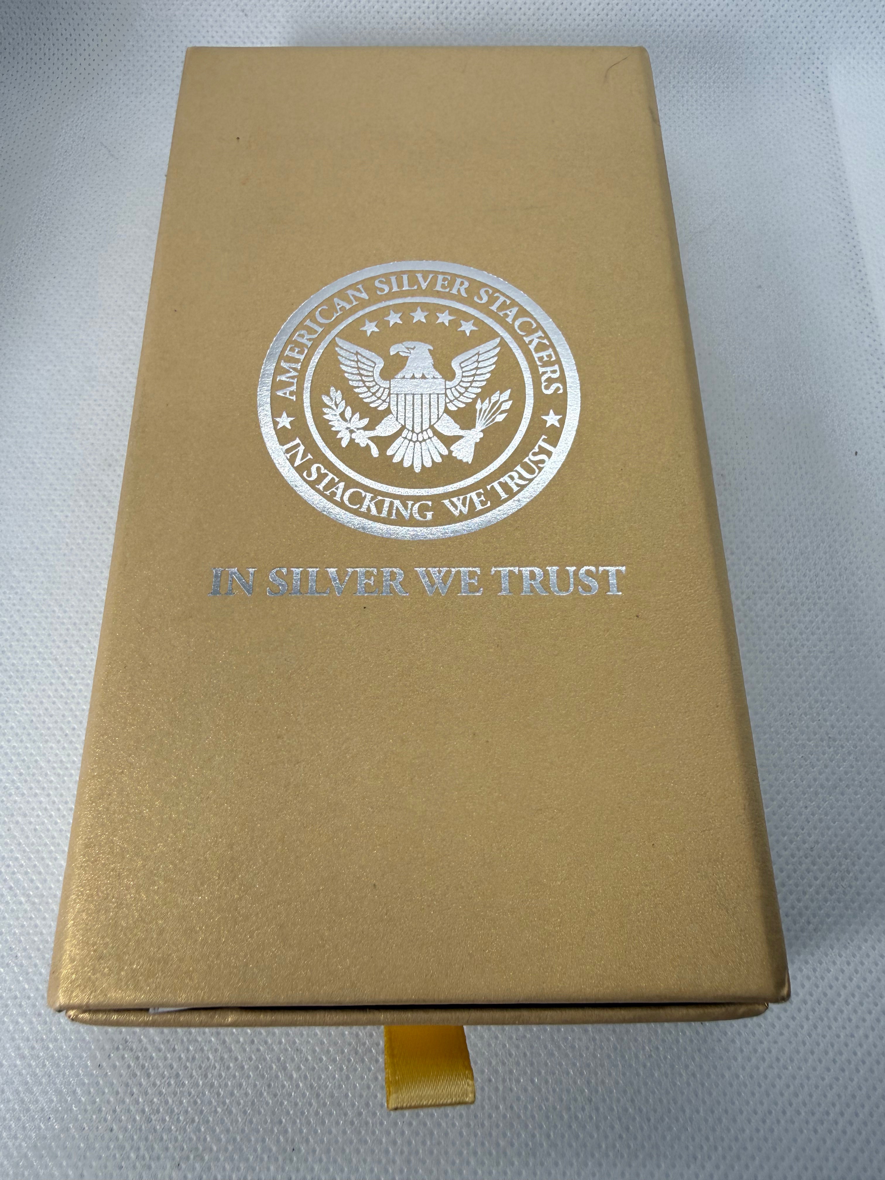 The Angel of Independence 1/10 Oz Silver Foil Note $1 Liberia2026 with COA in Presentation Box