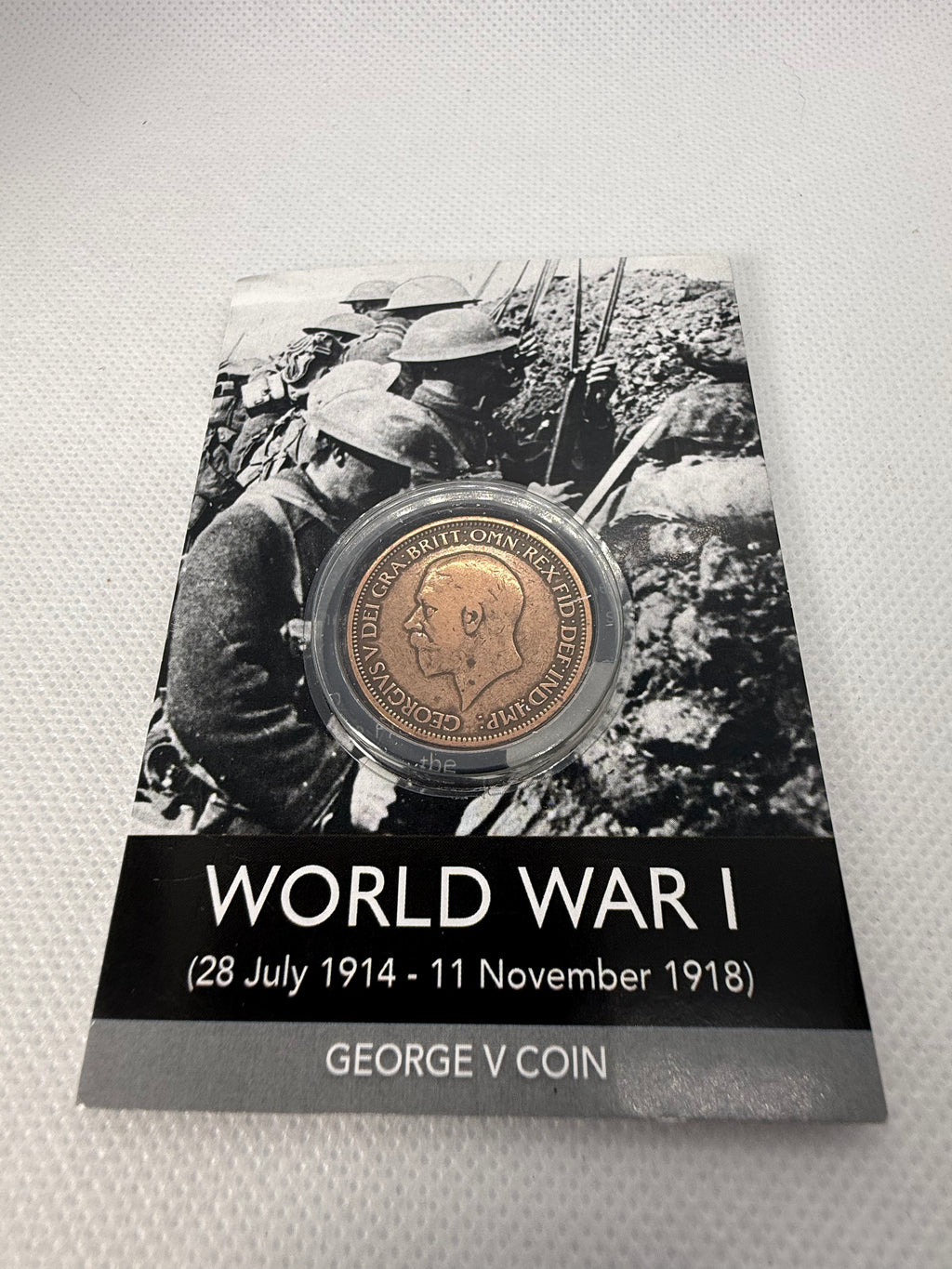 World War 1 George V Coin - Half Penny Coin in Presentation Pack
