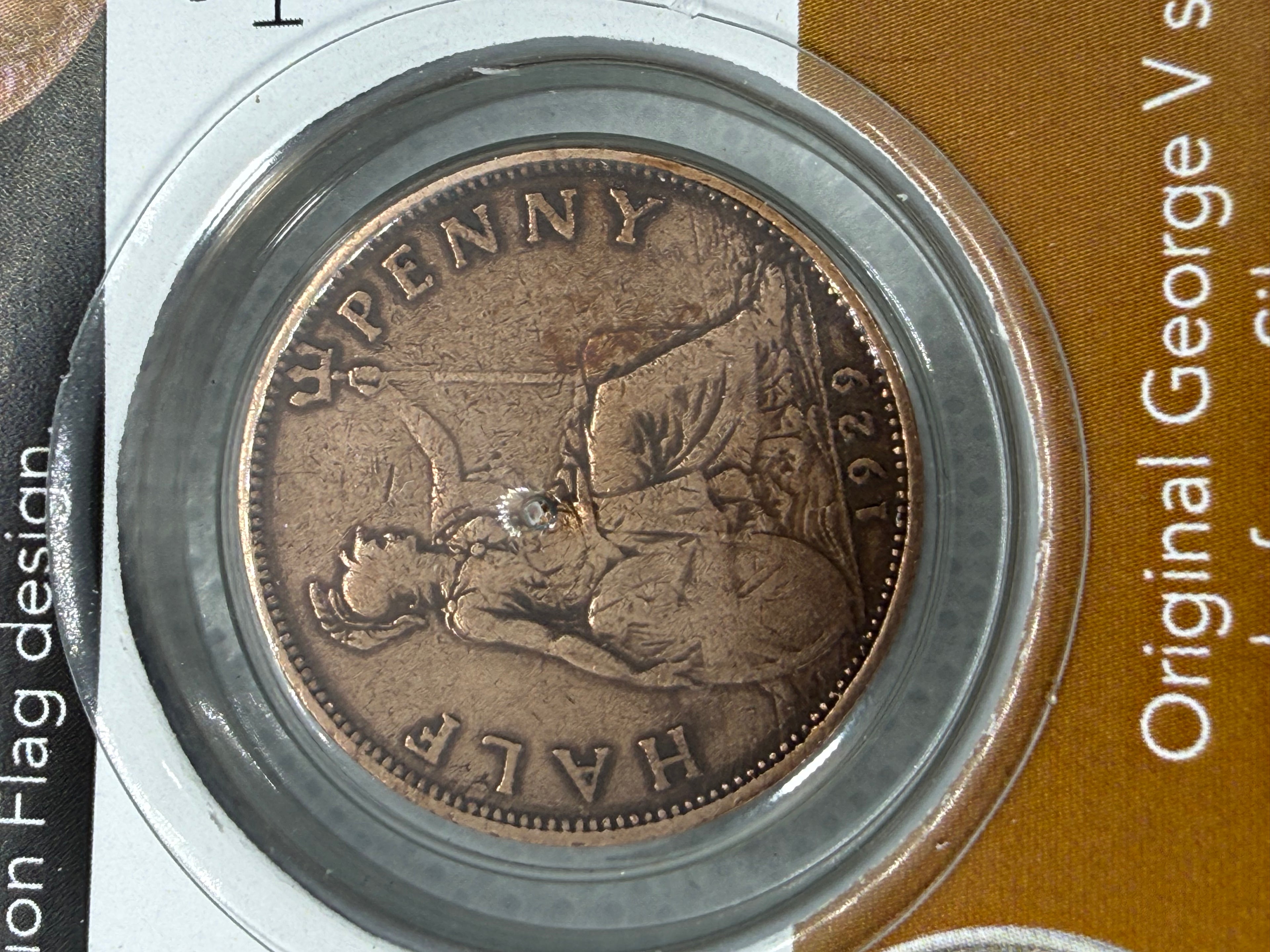 World War 1 George V Coin - Half Penny Coin in Presentation Pack