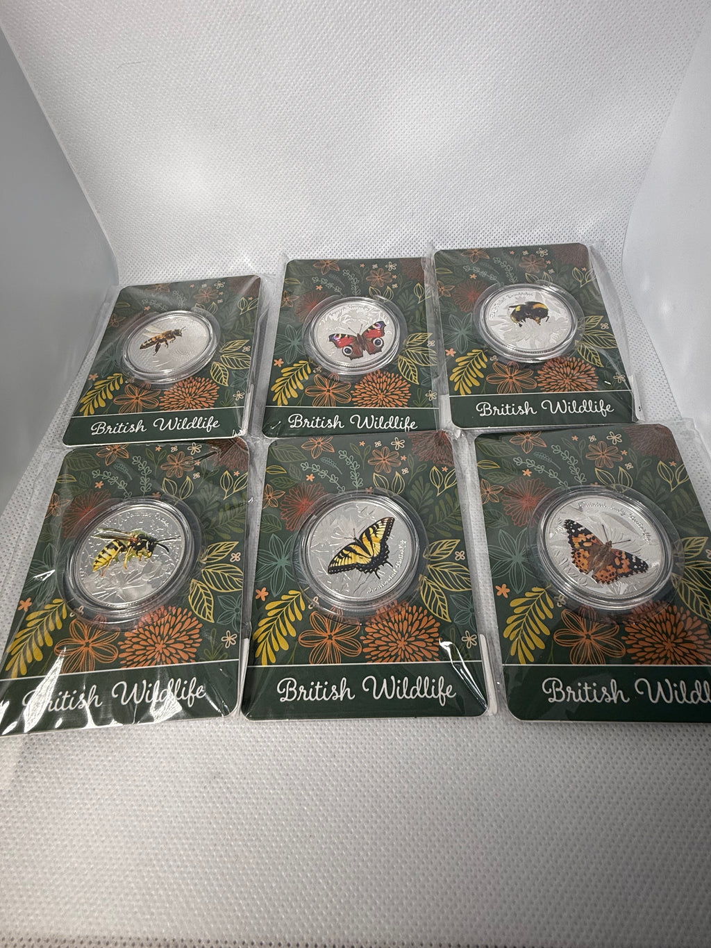 British wildlife collection - Various Fine 999 Plated Silver Coins
