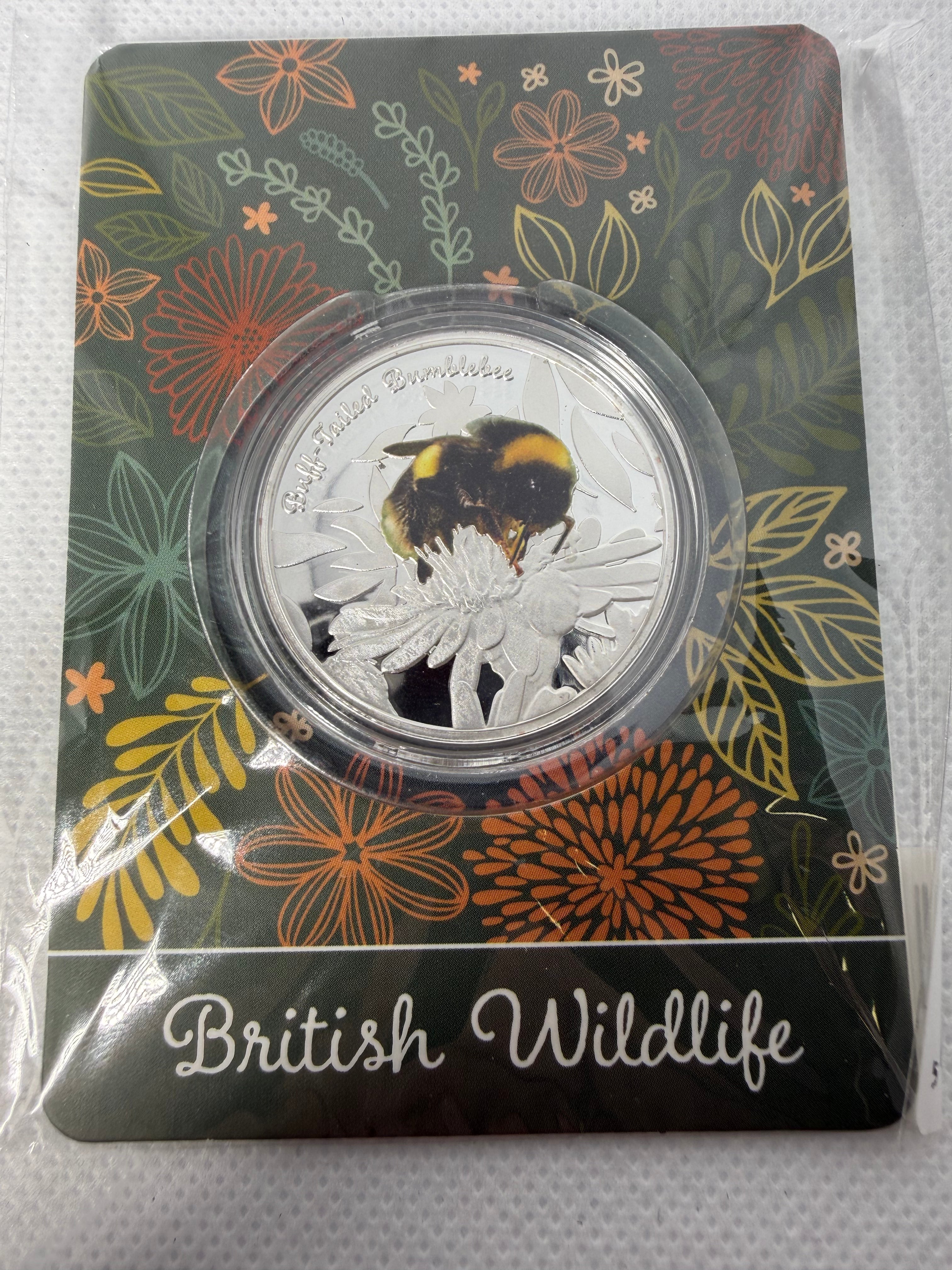 British wildlife collection - Various Fine 999 Plated Silver Coins