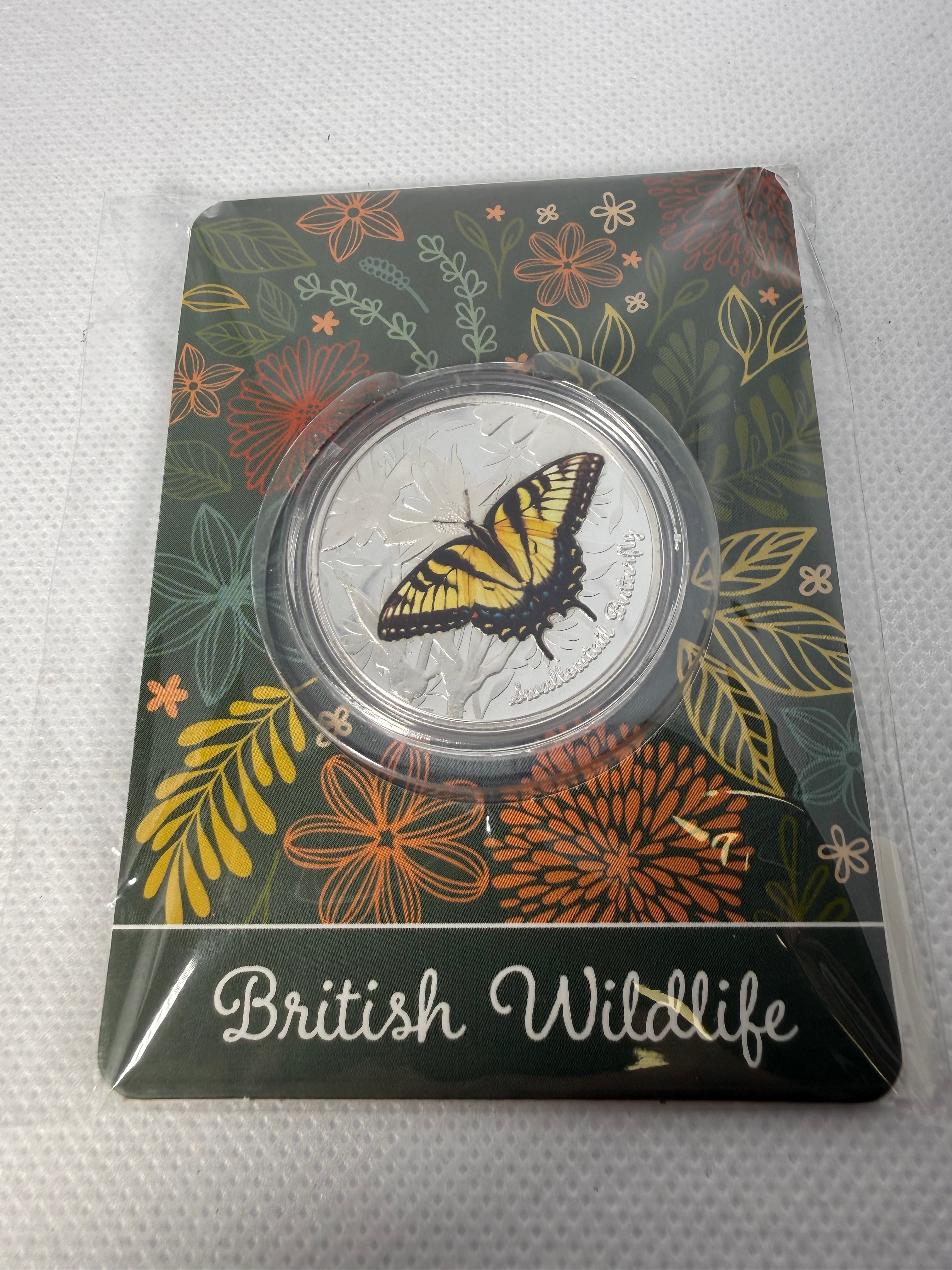 British wildlife collection - Various Fine 999 Plated Silver Coins