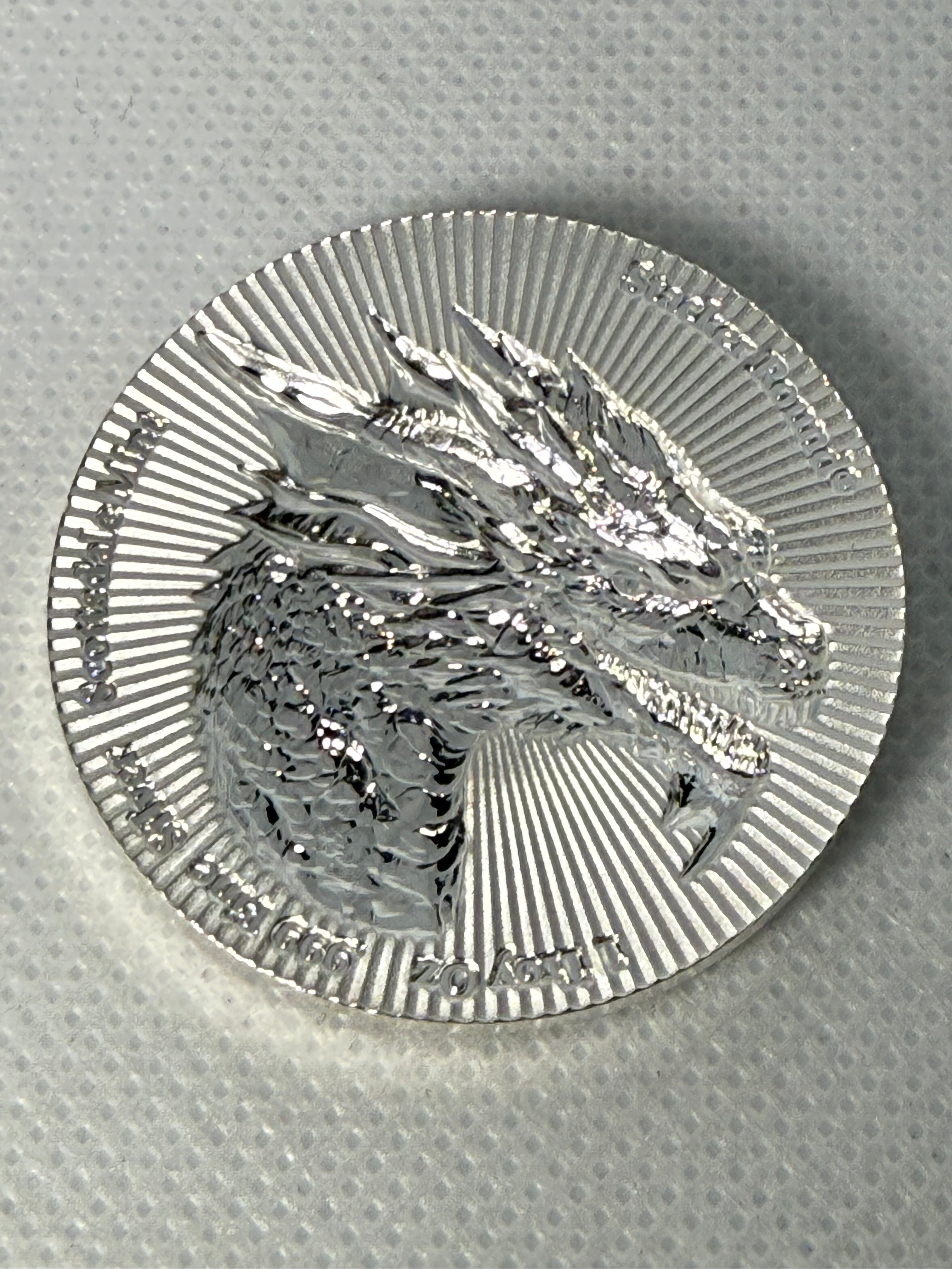 Scottsdale Mint Dragon Stacker 1 oz Fine 999 Silver Round