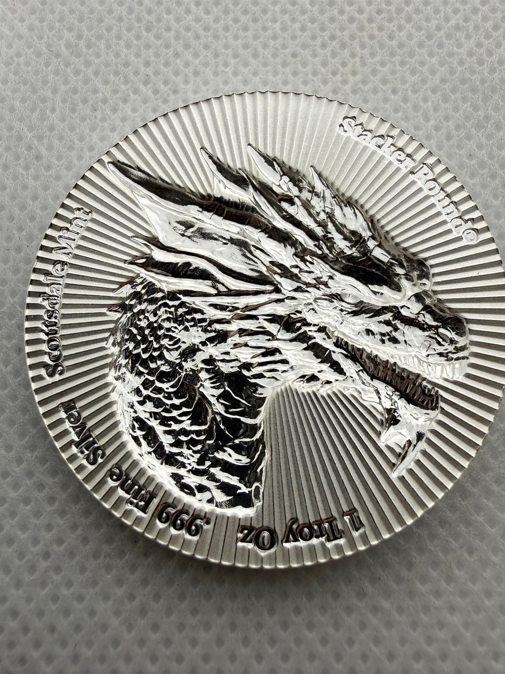 Scottsdale Mint Dragon Stacker 1 oz Fine 999 Silver Round