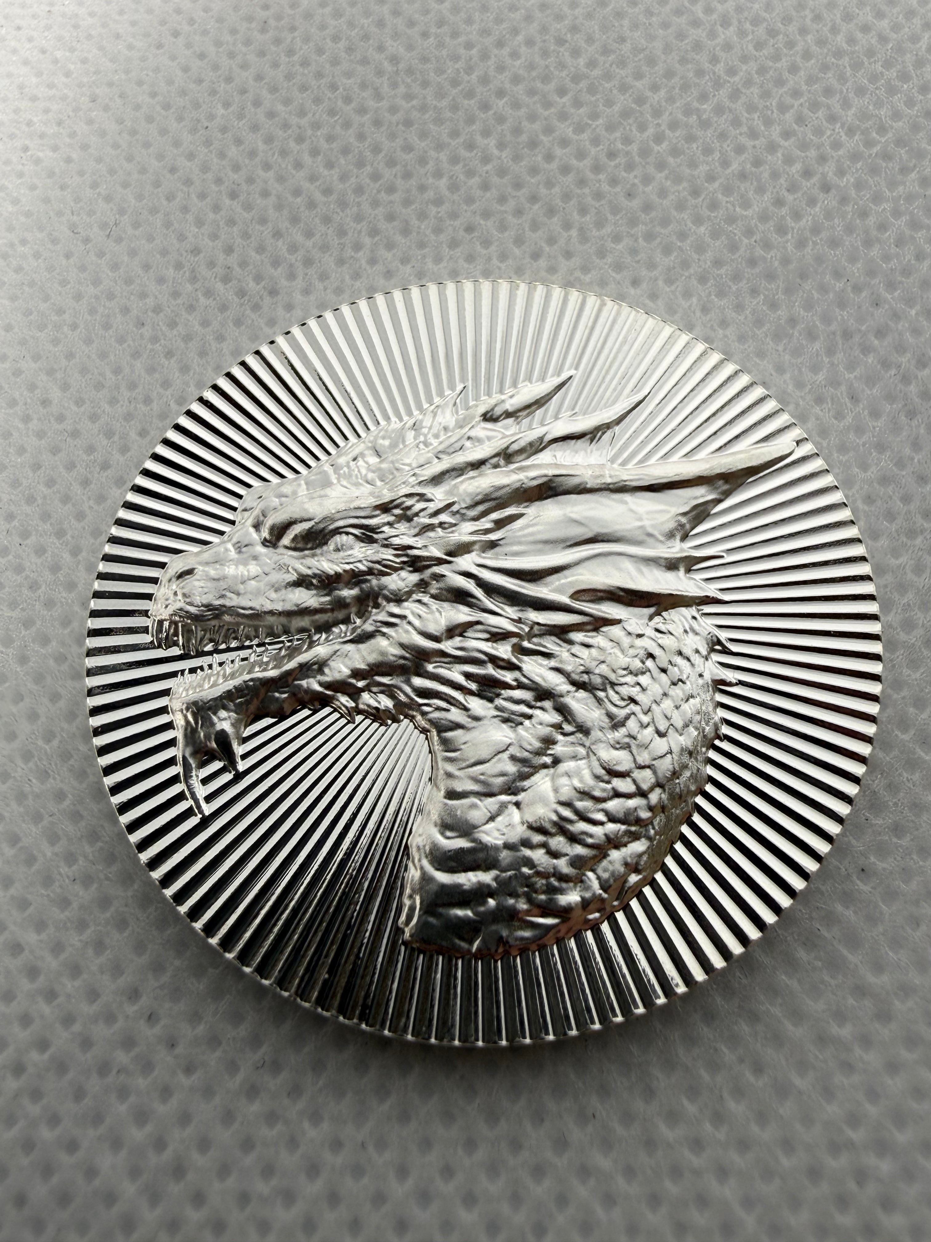 Scottsdale Mint Dragon Stacker 1 oz Fine 999 Silver Round