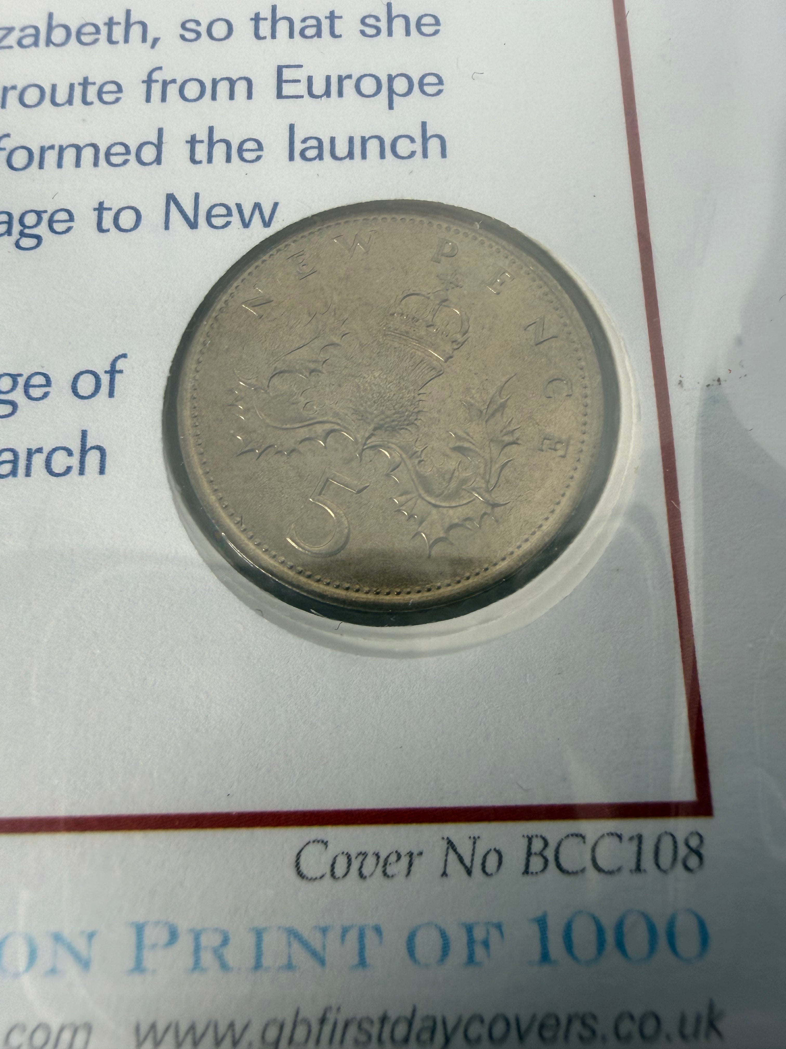 Coin Cover FINAL VOYAGES OF QE2 & ANNIVERSARIES OF CONCORDES FLIGHTS