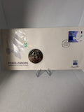 Peace in Europe Guernsey Two Pound Coin BUNC in First Day Cover PNC Presentation set