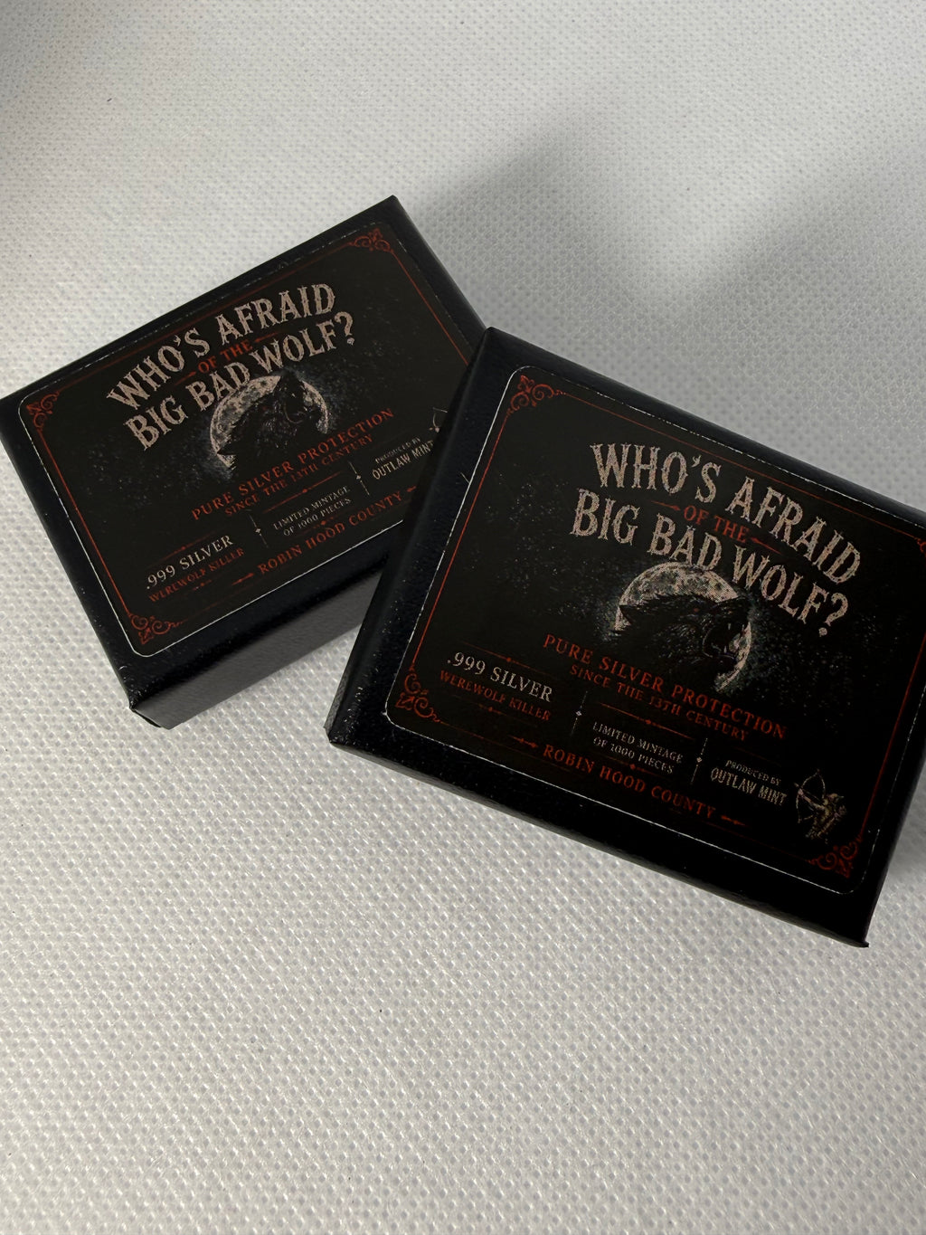Who's Afraid of the Big Bad Woof - Pew Pew Bullet 1/12 oz Fine 999 Silver Bar in Presentation Box