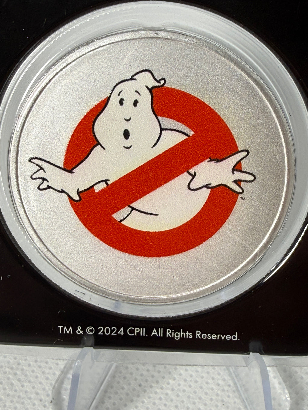 Ghostbusters 2024 1oz Silver Coin with colourisation – Limited Edition .999 Fine Silver In T.E.P