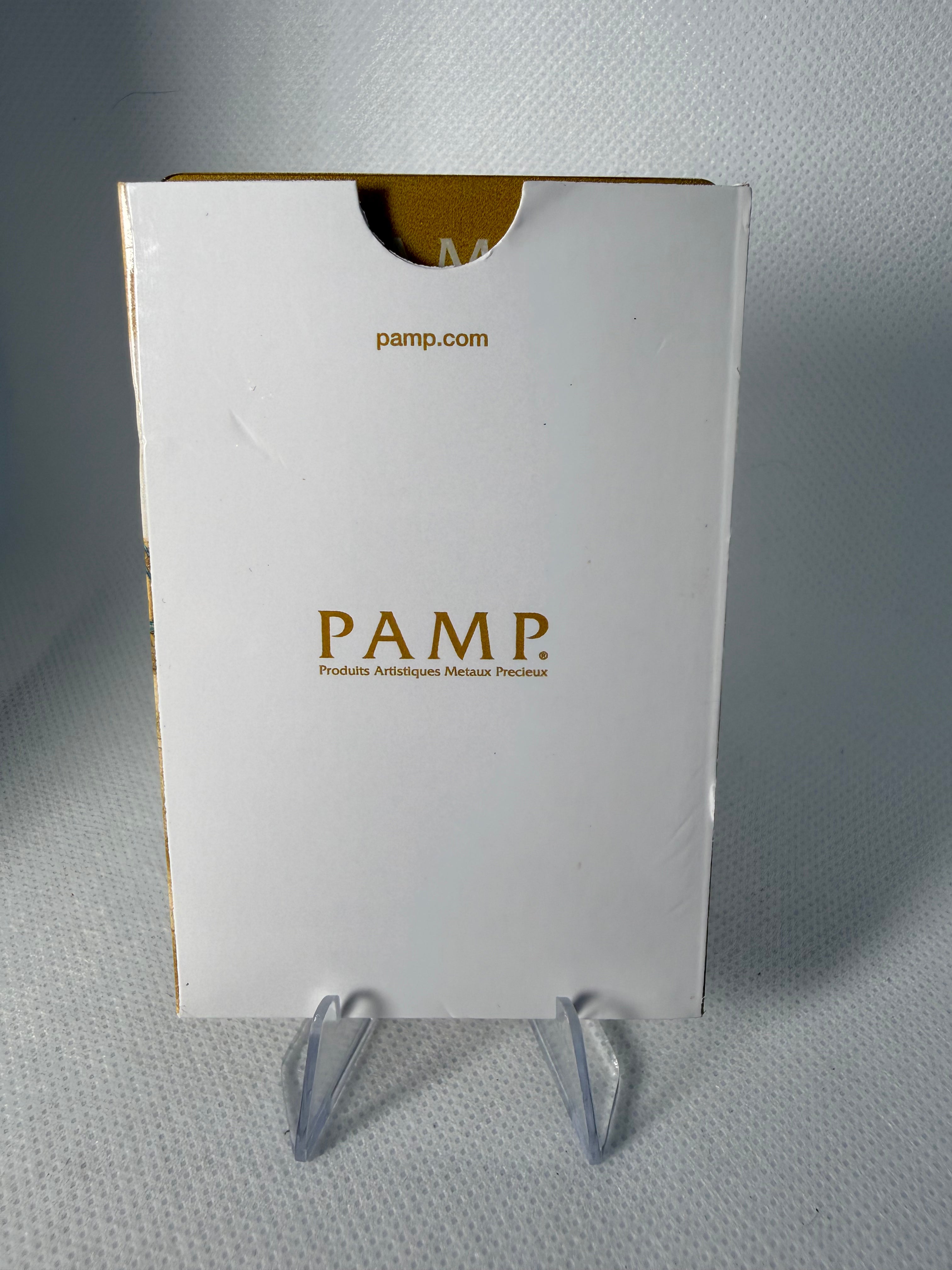 Lion of England 0.5g PAMP Fine 999.9 Gold Bar in Assay