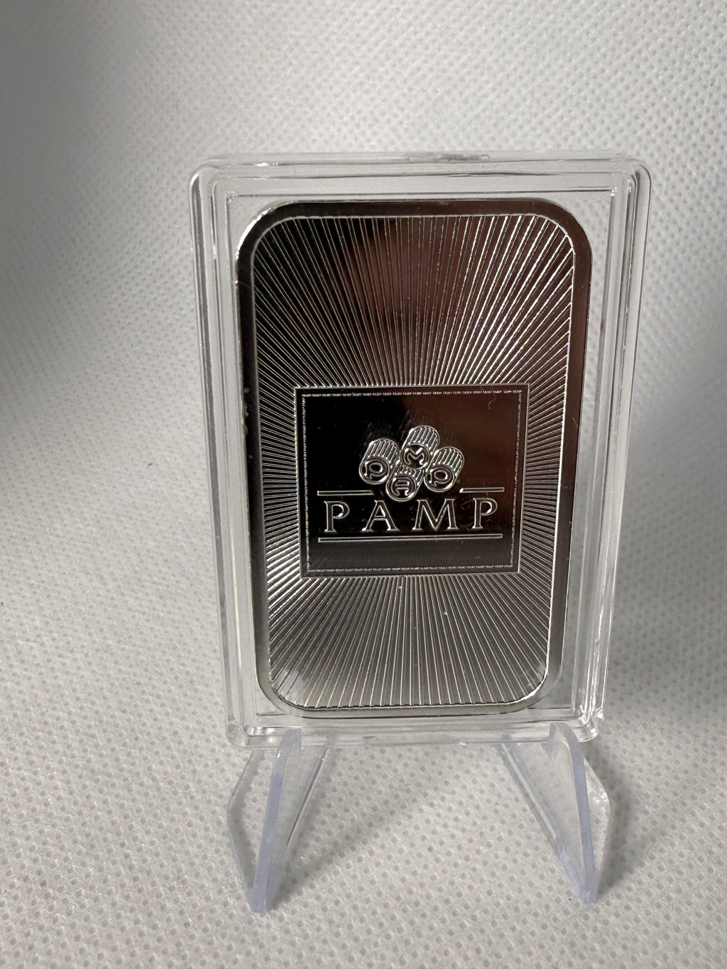PAMP 1 oz Fine 999 Silver Bar in capsule