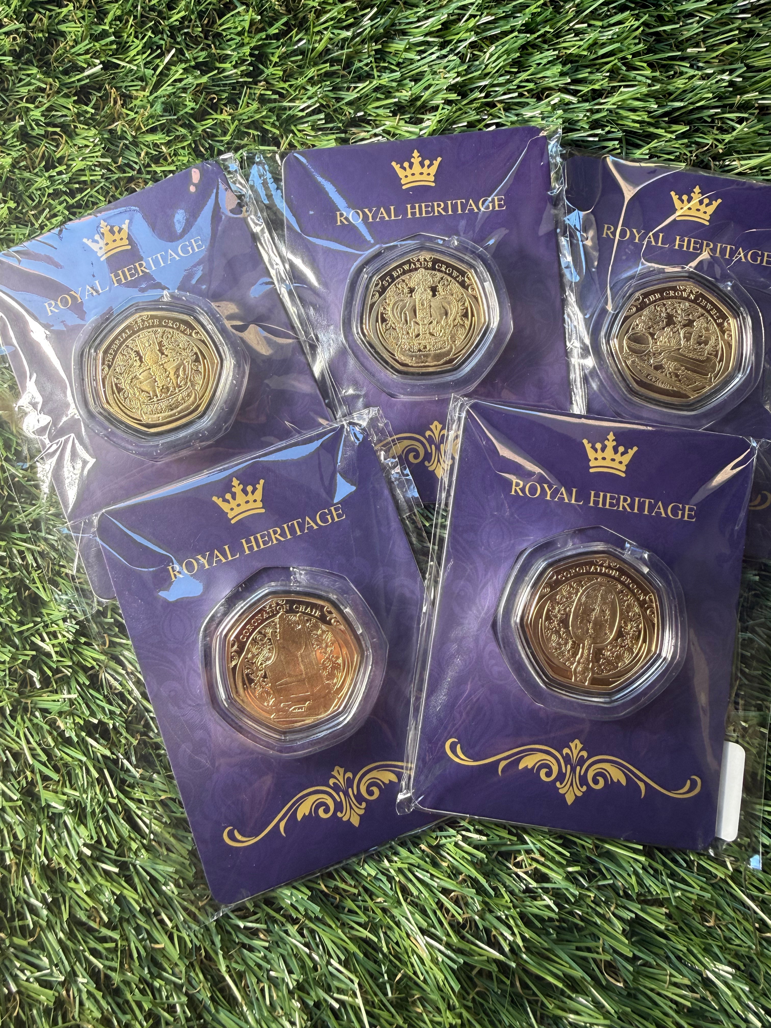 Royal Heritage 24ct Gold Plated Coin / Medal collection 2026