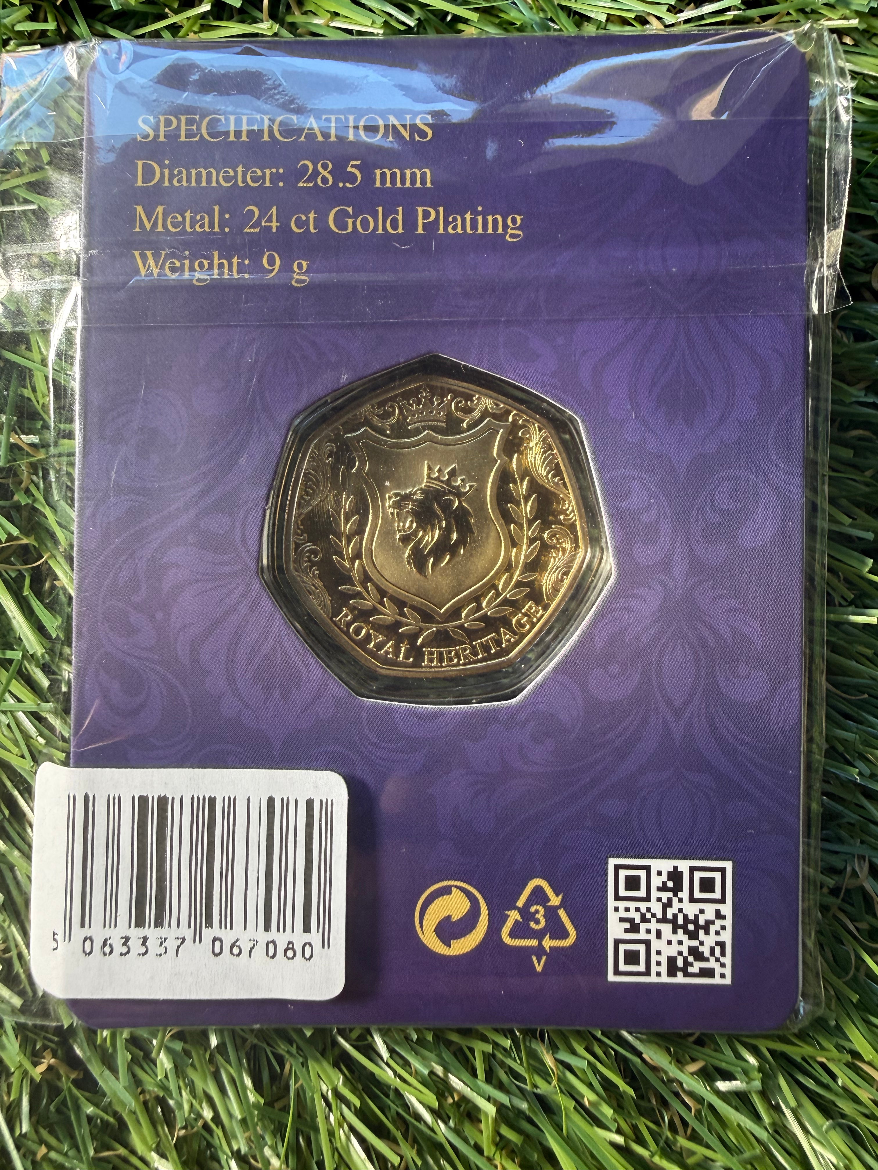 Royal Heritage 24ct Gold Plated Coin / Medal collection 2026