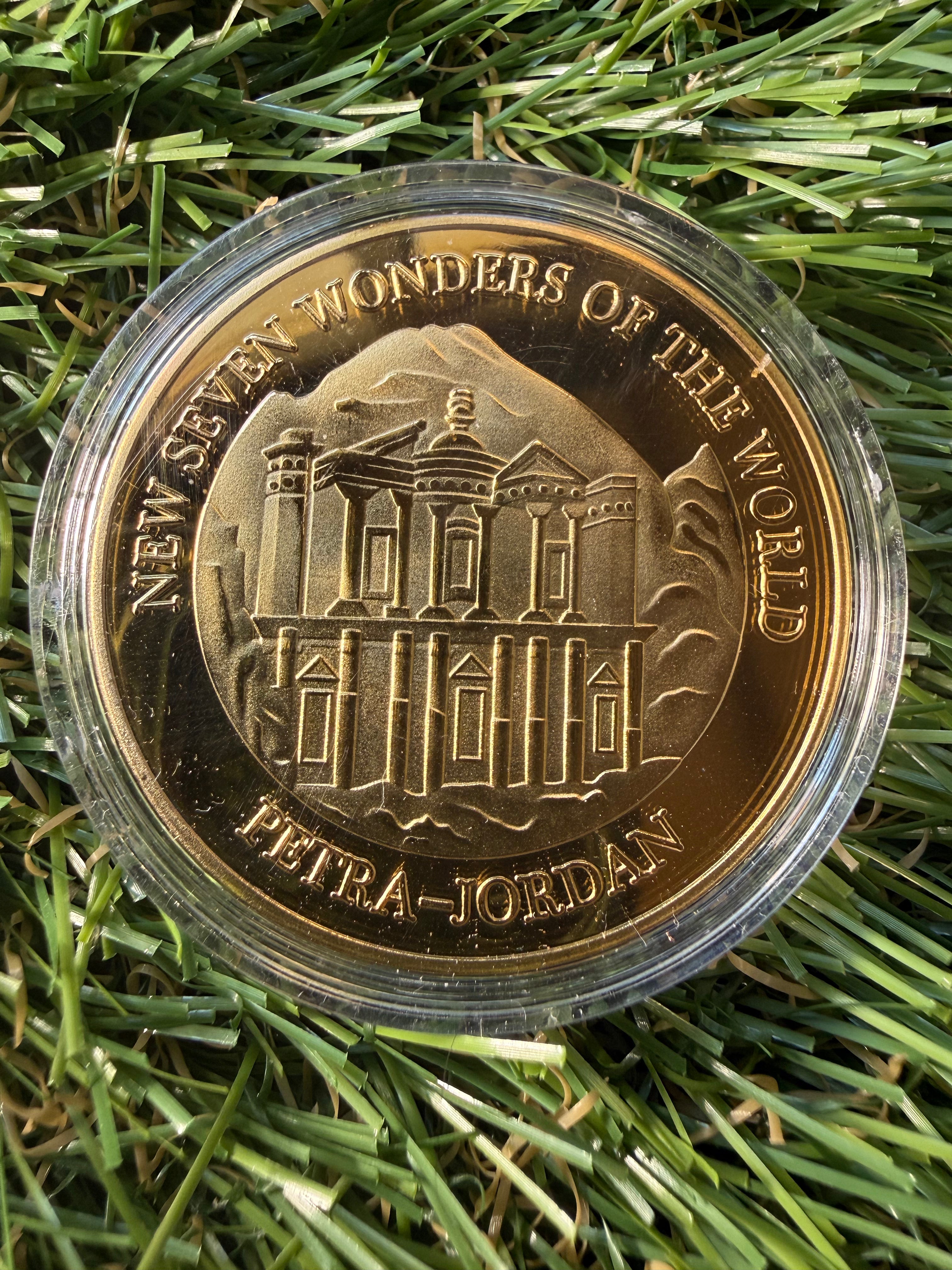 Seven Wonders of the World 2007 gold plated coin collection