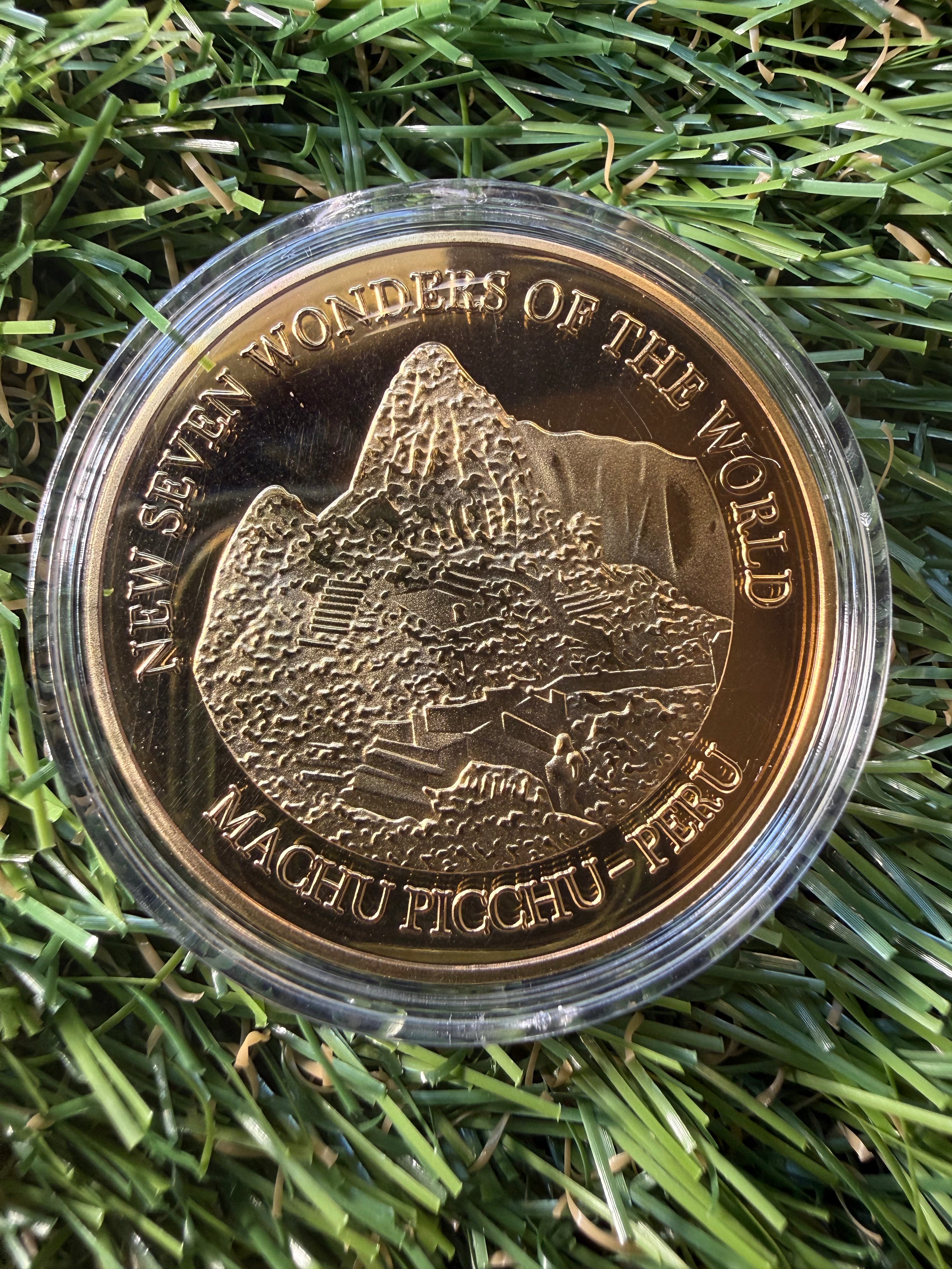 Seven Wonders of the World 2007 gold plated coin collection