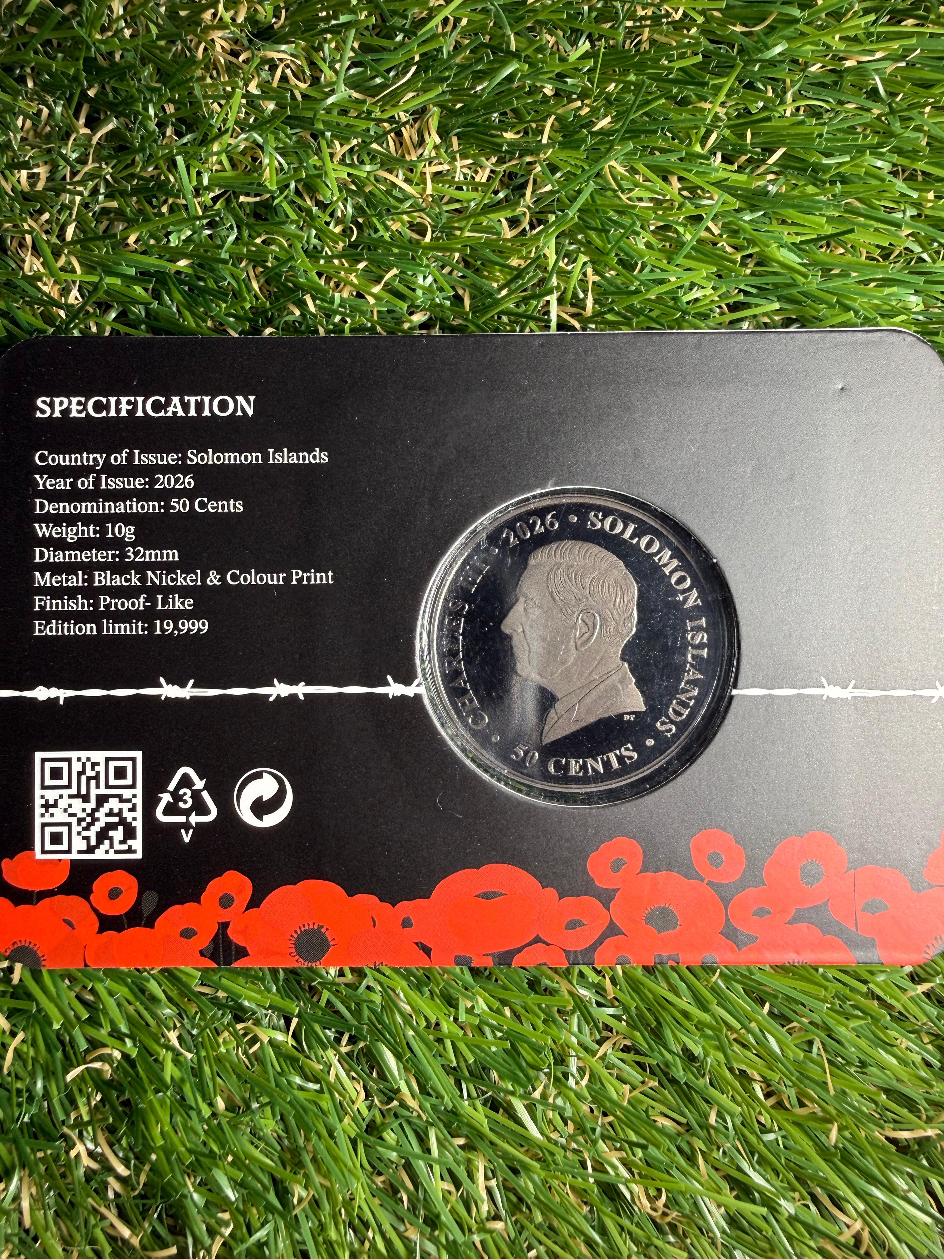 2026- Gallipoli Remembrance - 'They Shall Grow Not Old' Limited Edition BU Coin