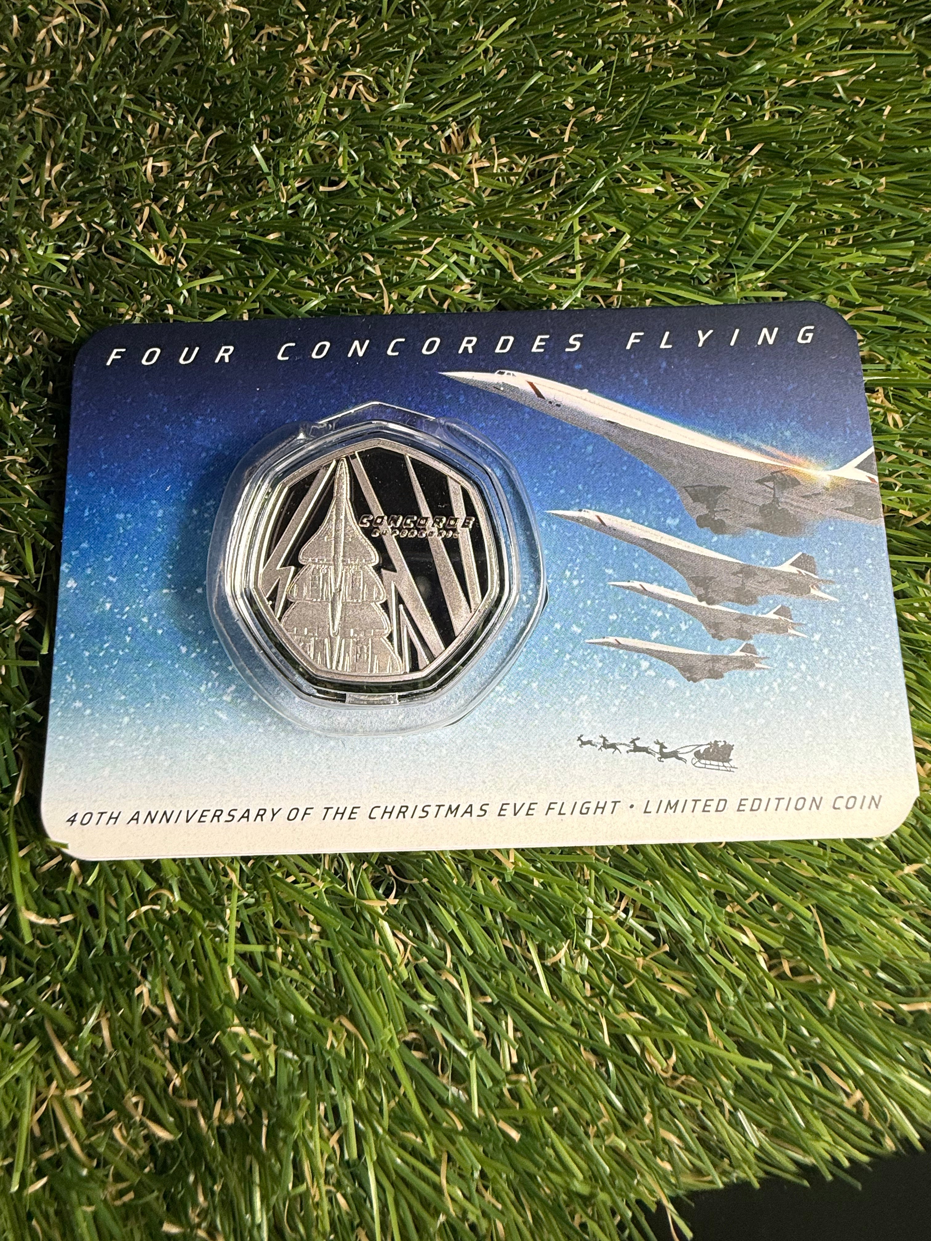 Concorde 40th Anniversary of the Christmas Eve Flight coin in presentation pack 2026
