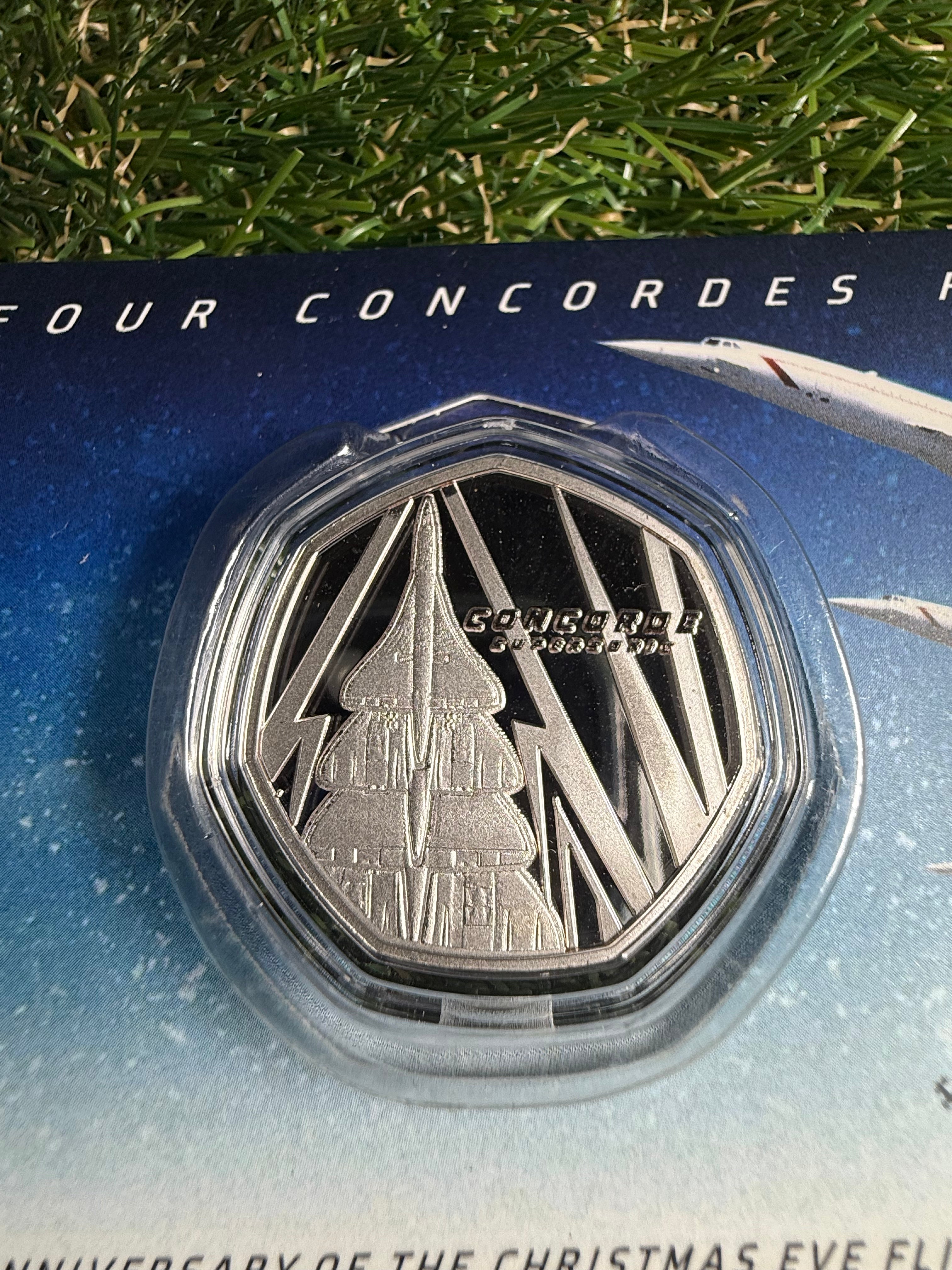 Concorde 40th Anniversary of the Christmas Eve Flight coin in presentation pack 2026