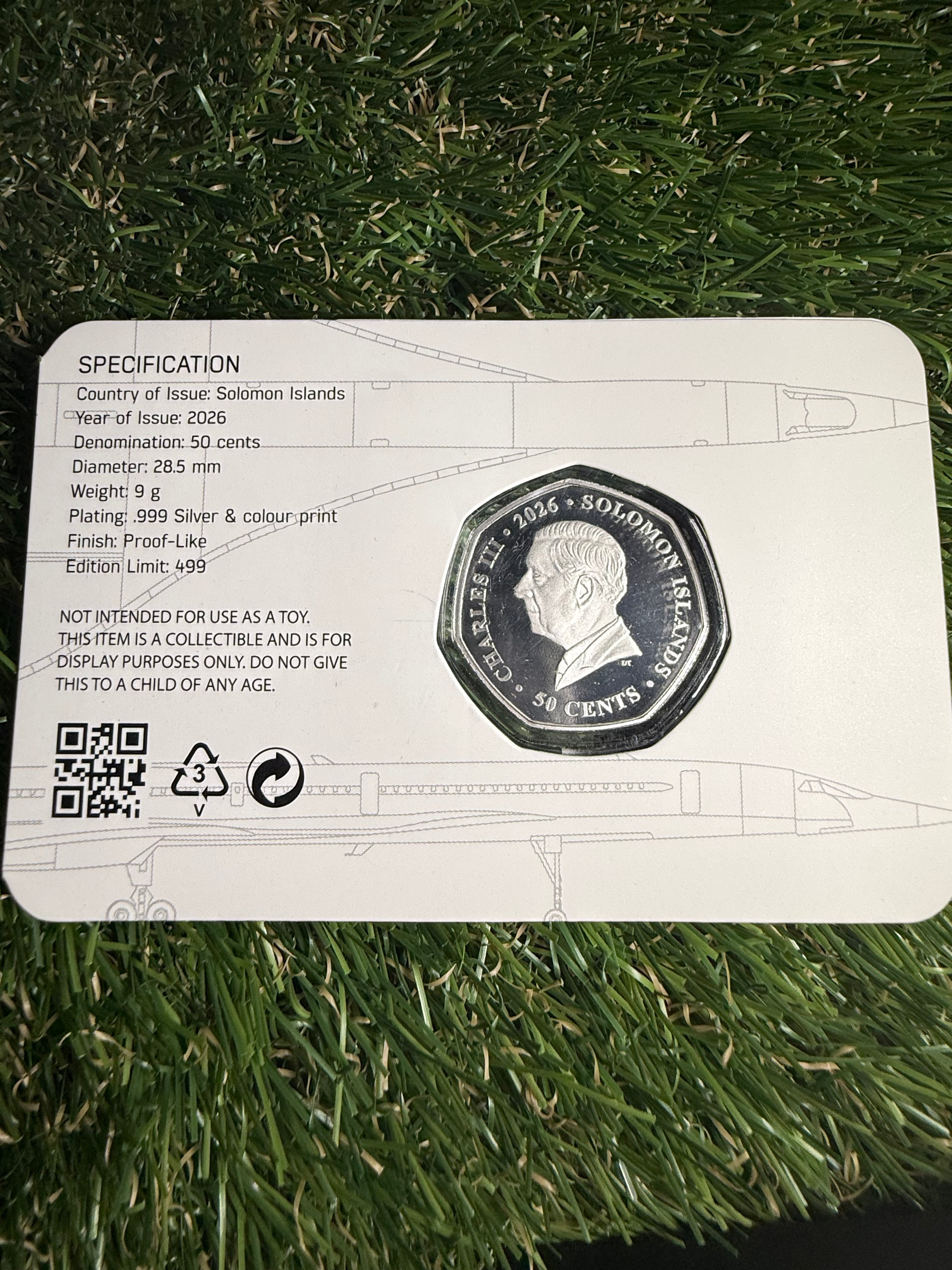 Concorde 40th Anniversary of the Christmas Eve Flight coin in presentation pack 2026